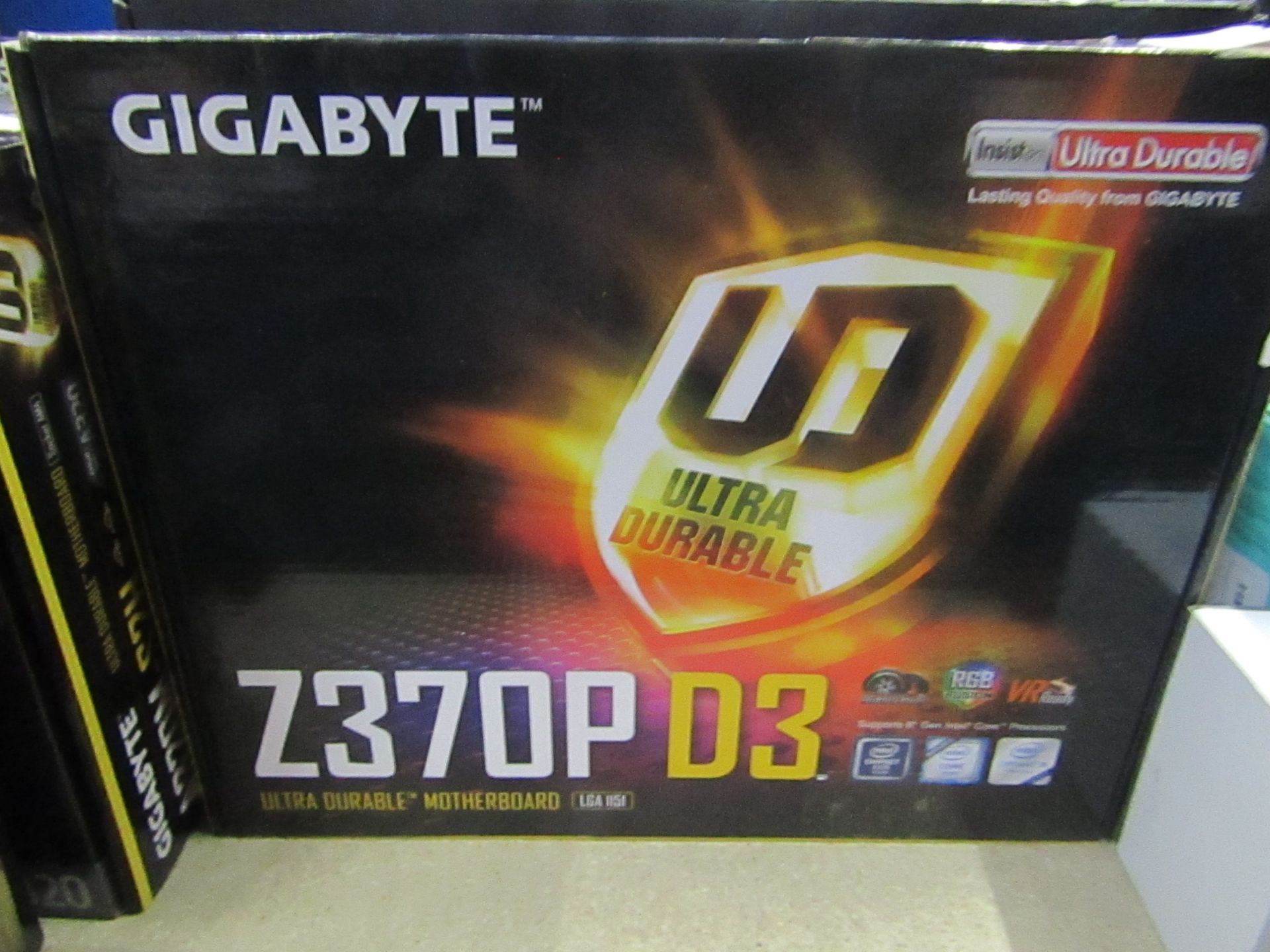 Gigabyte Z370P D3 ultra durable motherboard, untested and boxed.