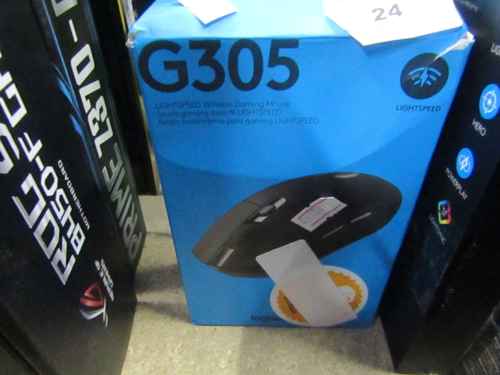 Logitech G305 Lightspeed gaming mouse, untested and boxed.