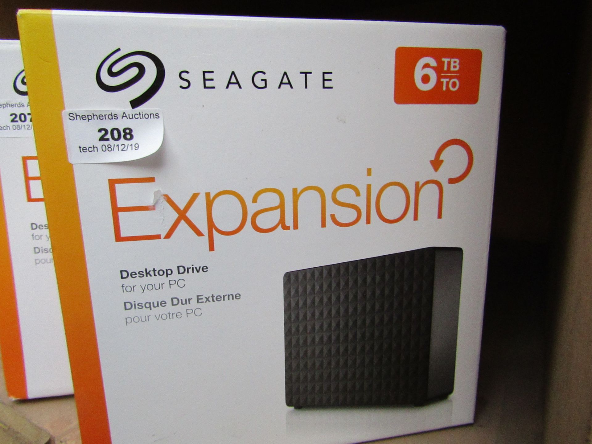 Seagate Expansion desktop drive 6TB, untested and boxed.