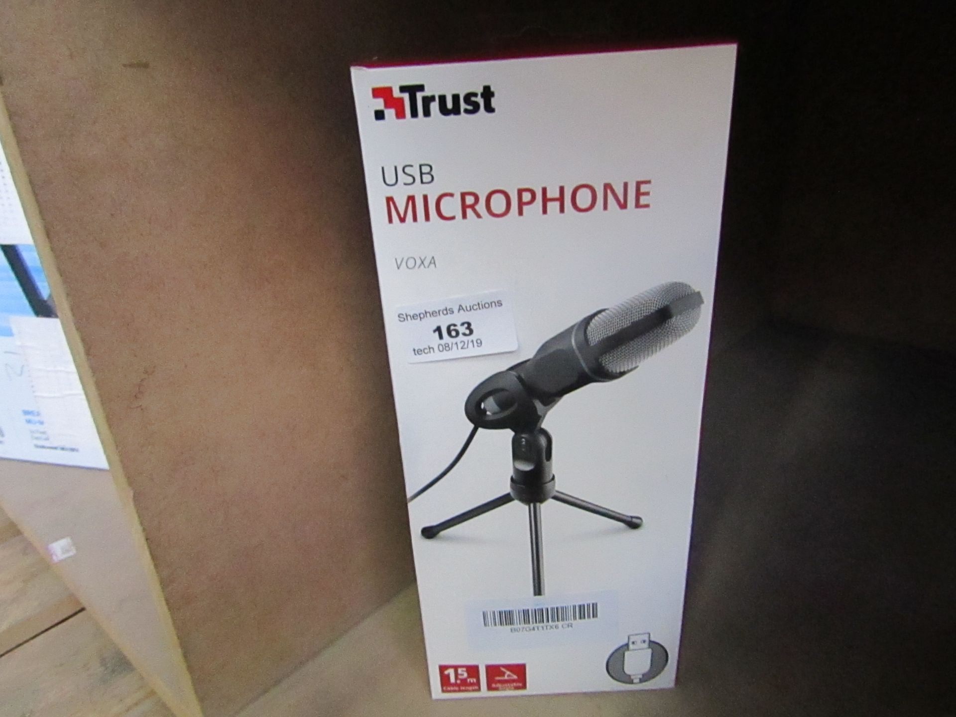 Trust USB micophone, untested and boxed.
