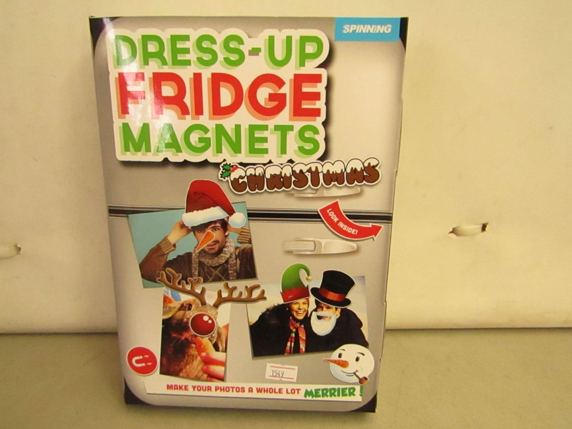 5 x Dress Up Christmas Fridge Magnets. Make your photos a whole lot merrier. New & packaged