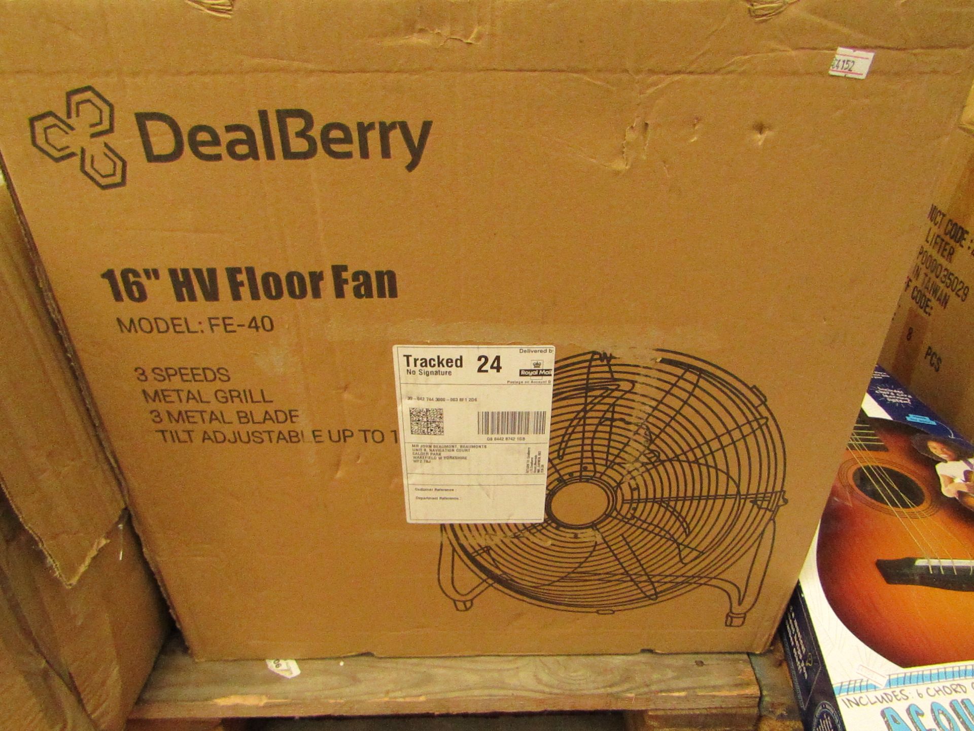 16" Fan with 3 Speeds. Boxed but untested