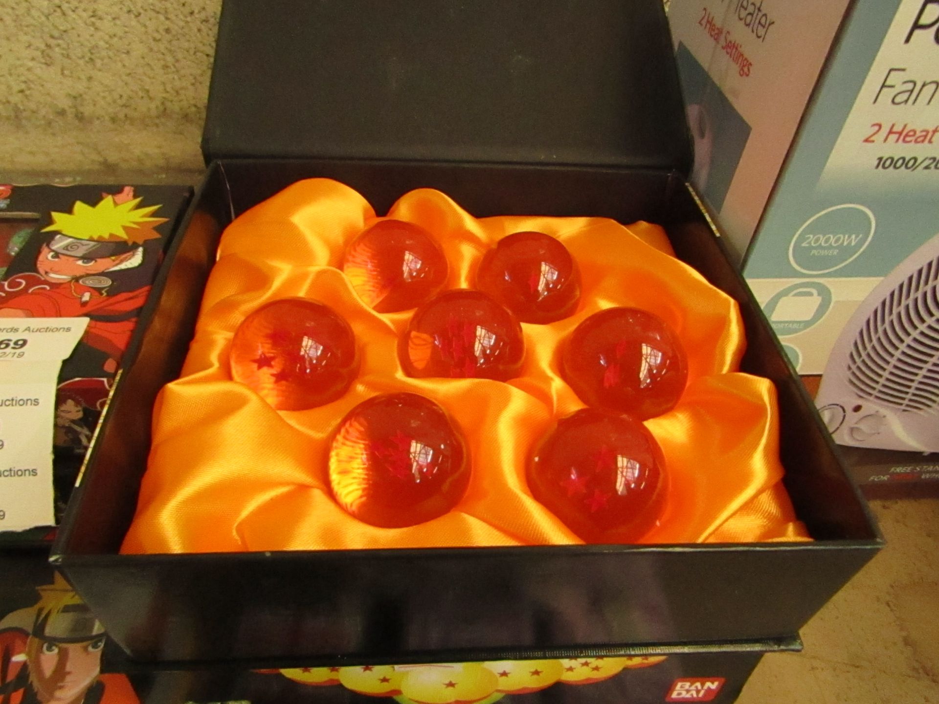 Set of 7 Dragon Balls. New & in a display box