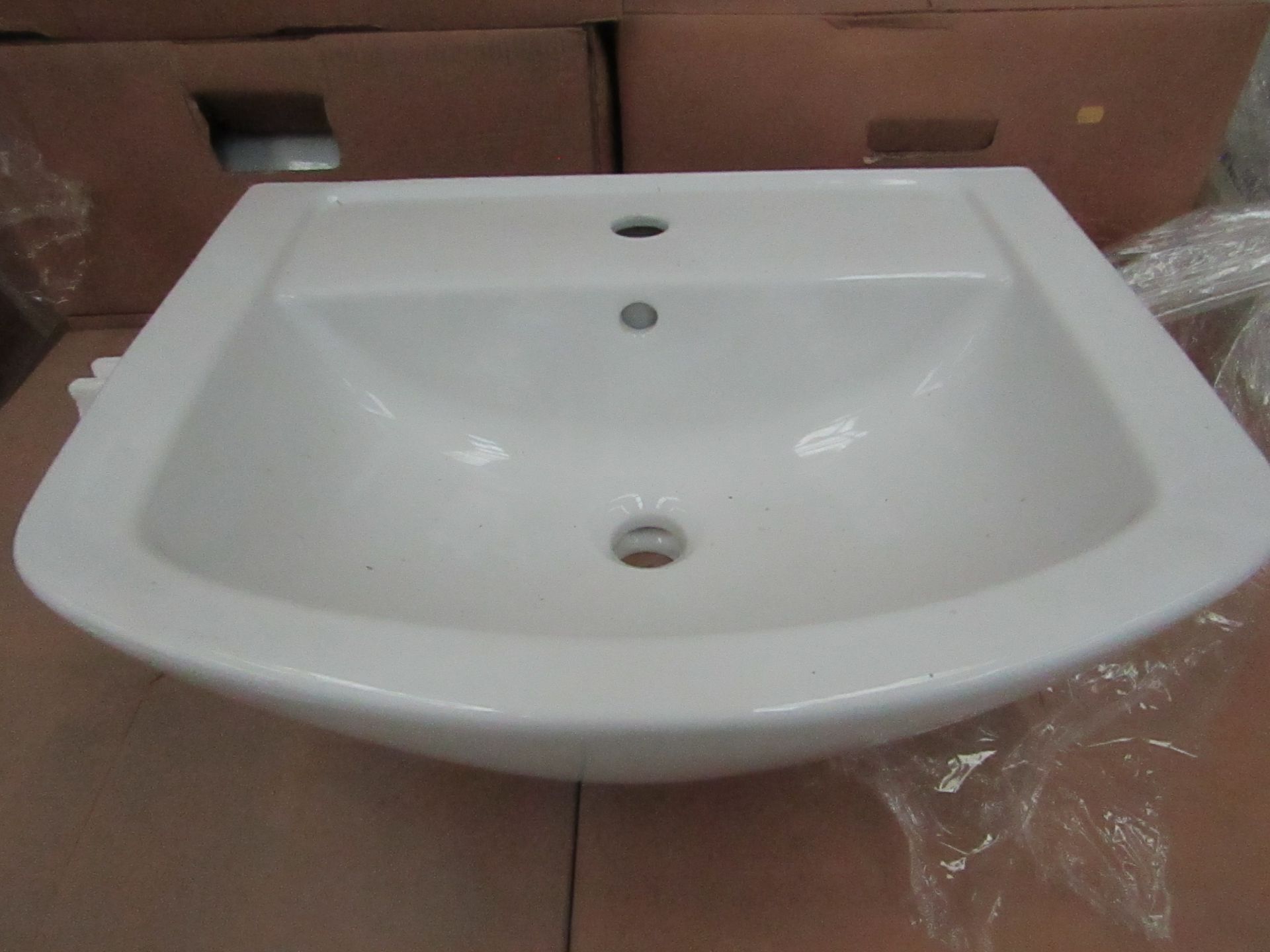 Gala Smart 550mm 1 tap hole sink, new and Boxed