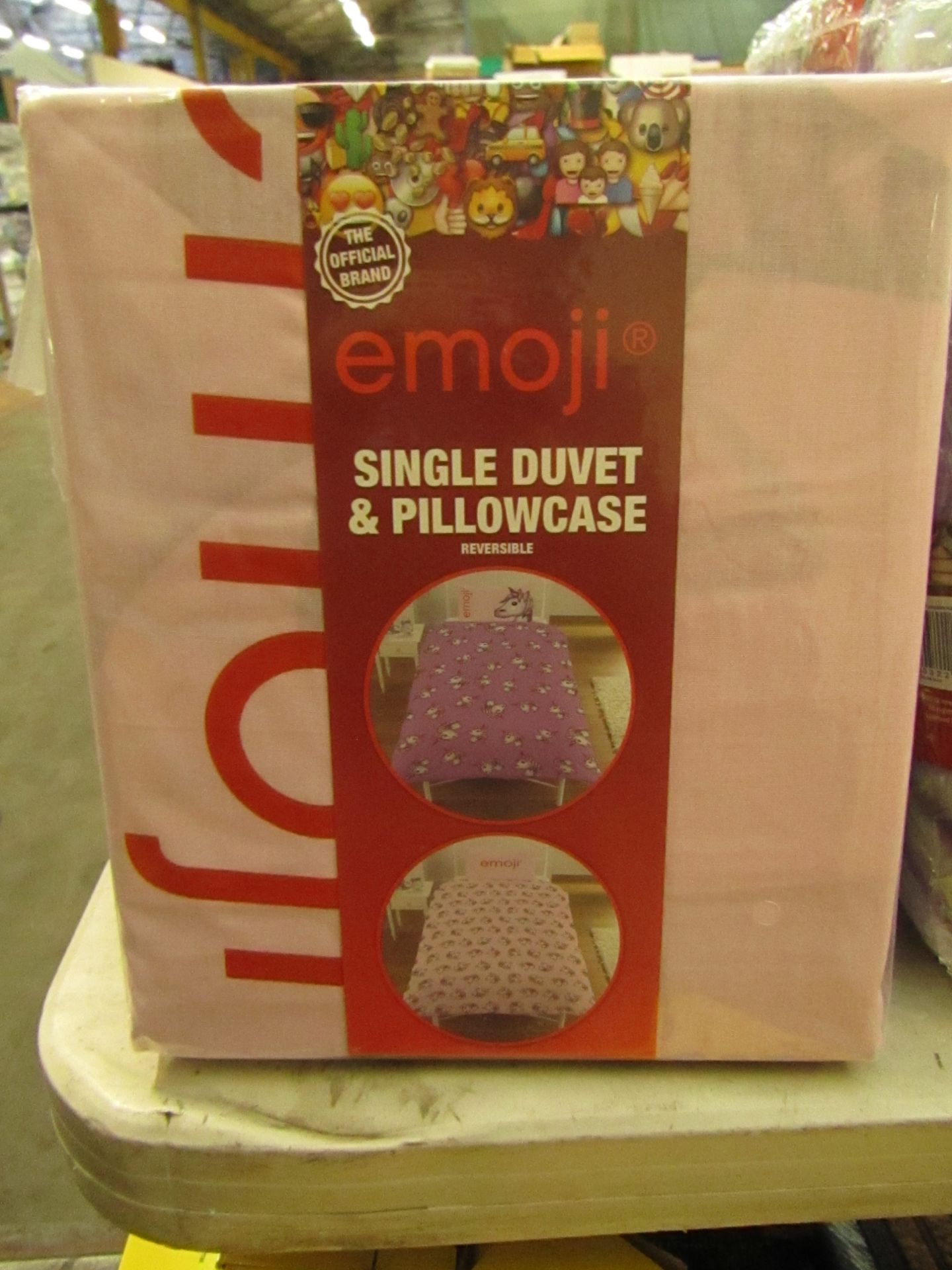 Emoji Single Duvet & Pillow Case set. Brand new & packaged