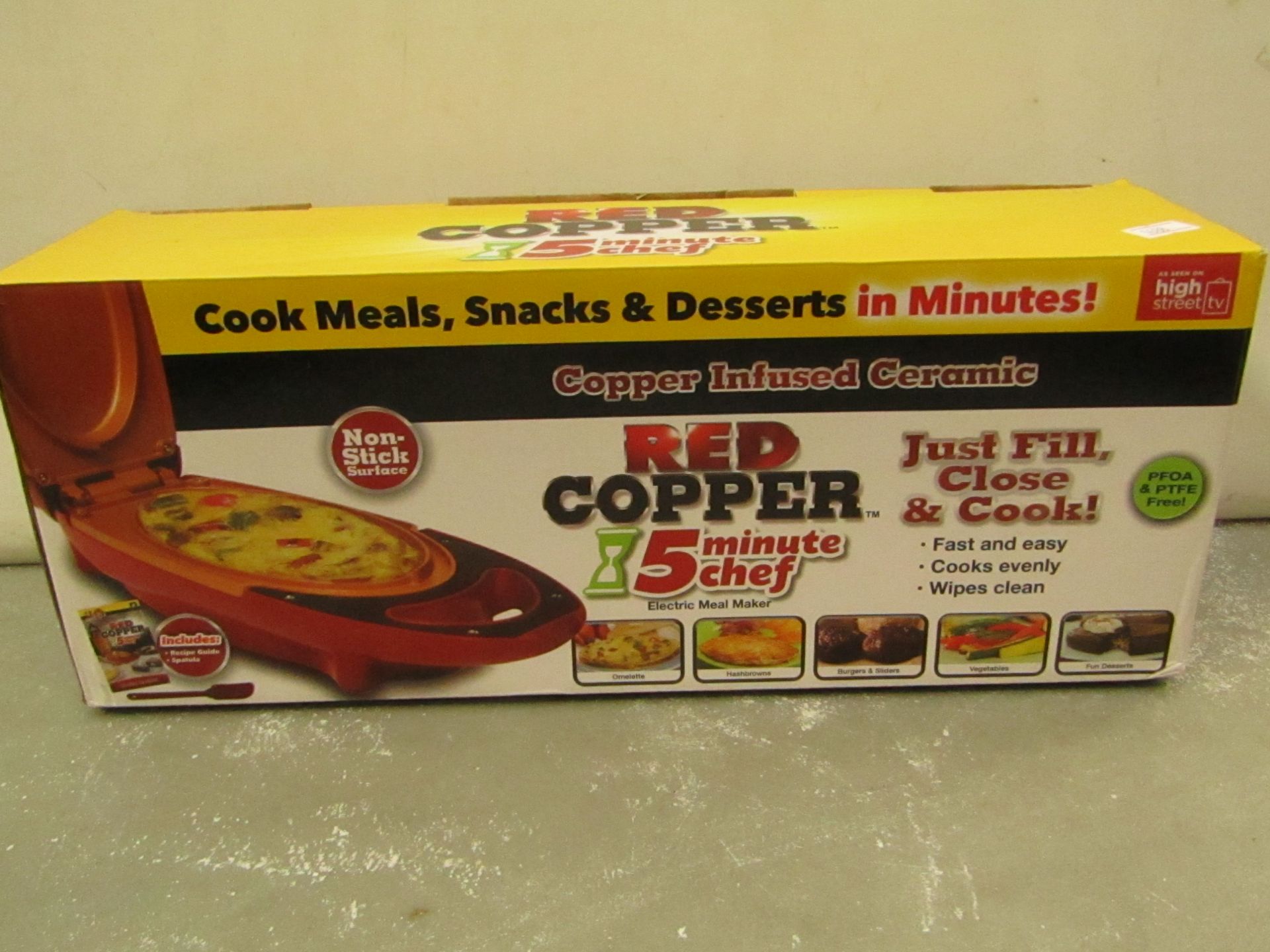 Red Copper 5 Minute Chef , unchecked and boxed | SKU - | RRP œ39.99 | Please note these items cannot