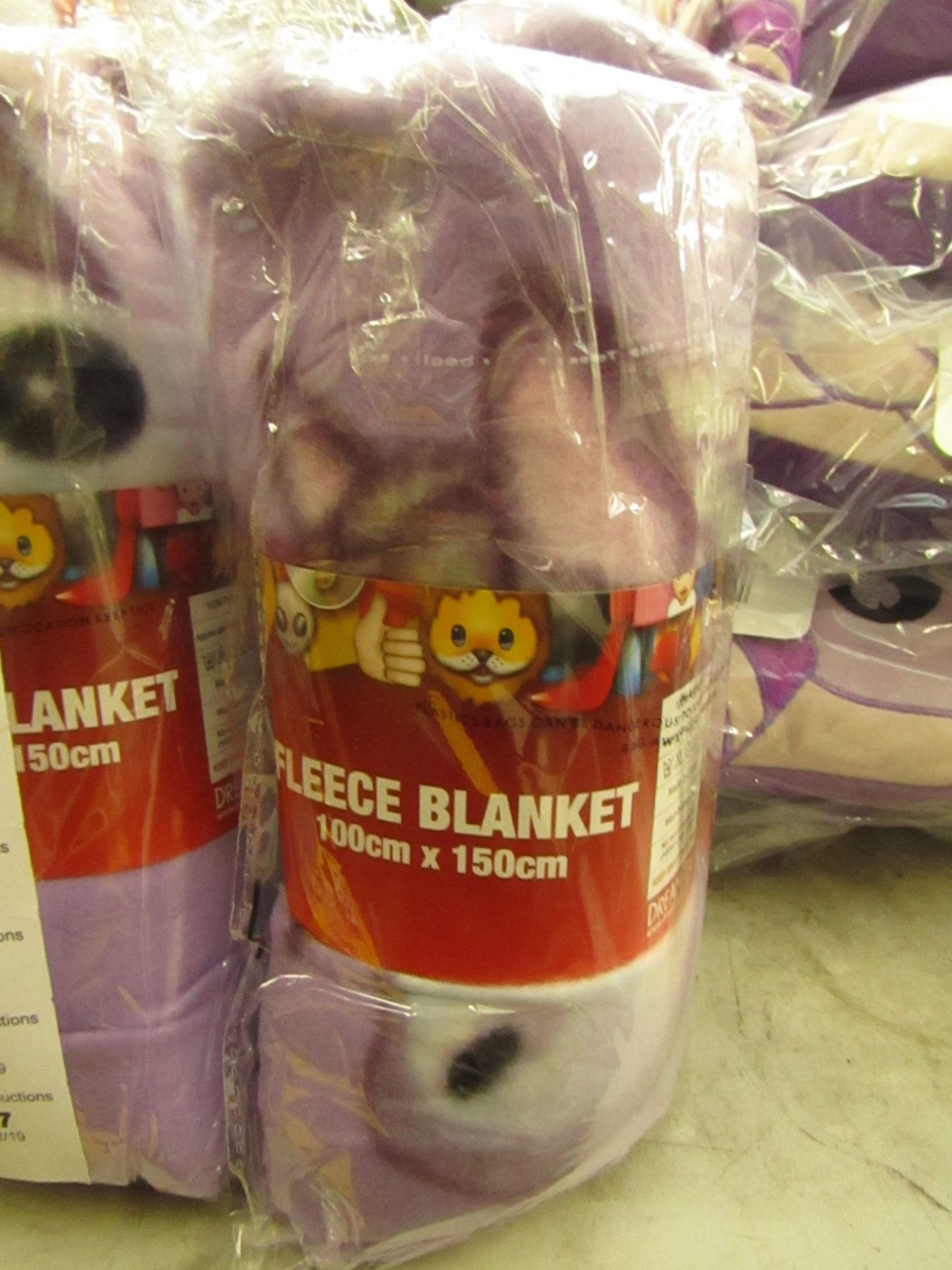 Emoji Fleece Blanket. 100cm x 150cm. New & packaged