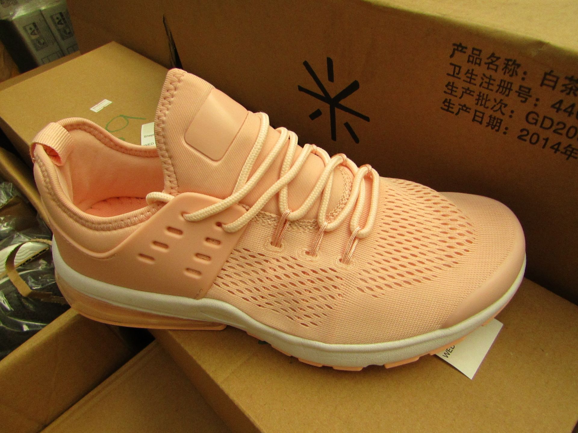 Pink Running Trainers, S37 New and boxed.