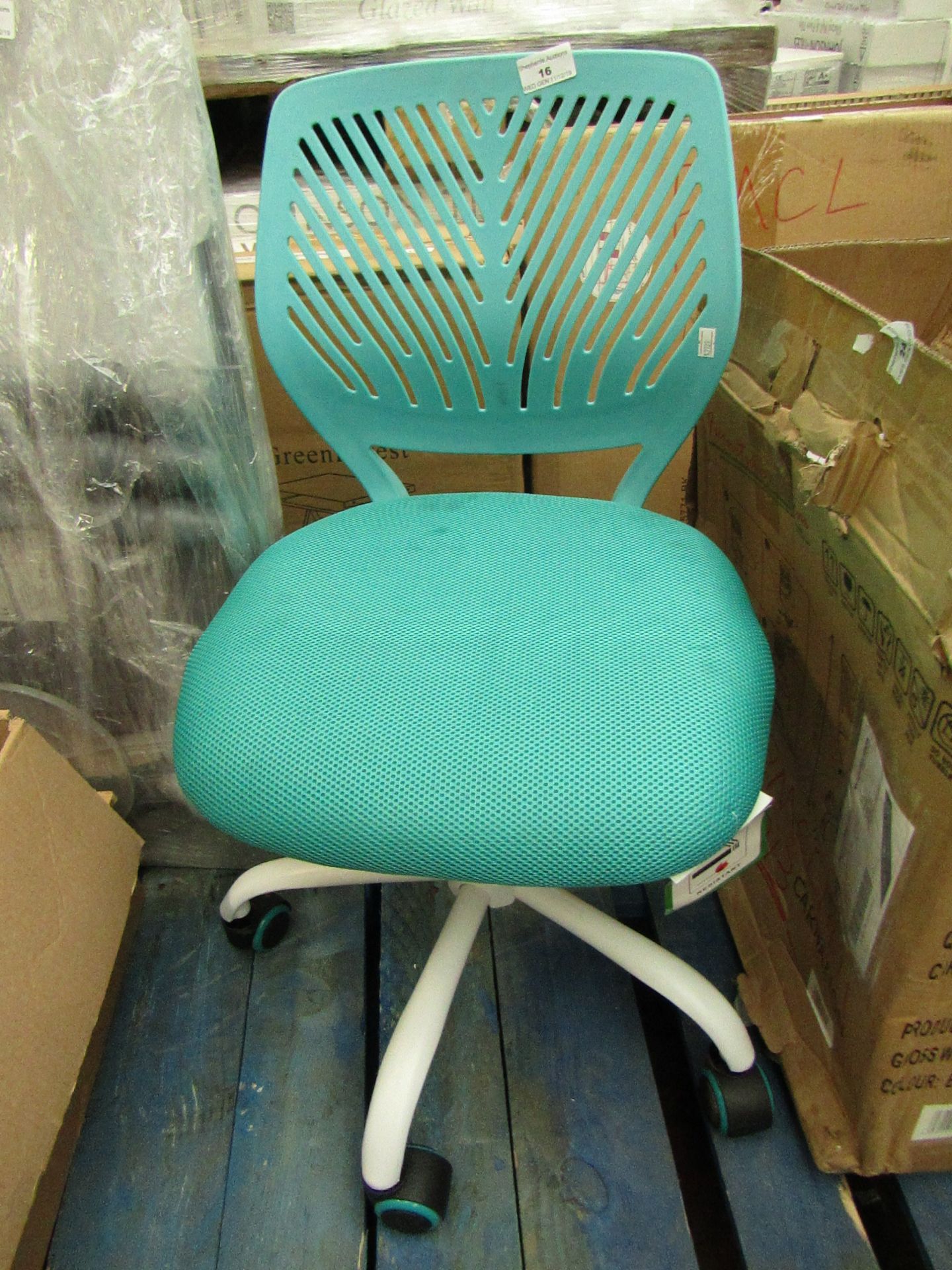 Office Chair - (blue) Assembled.