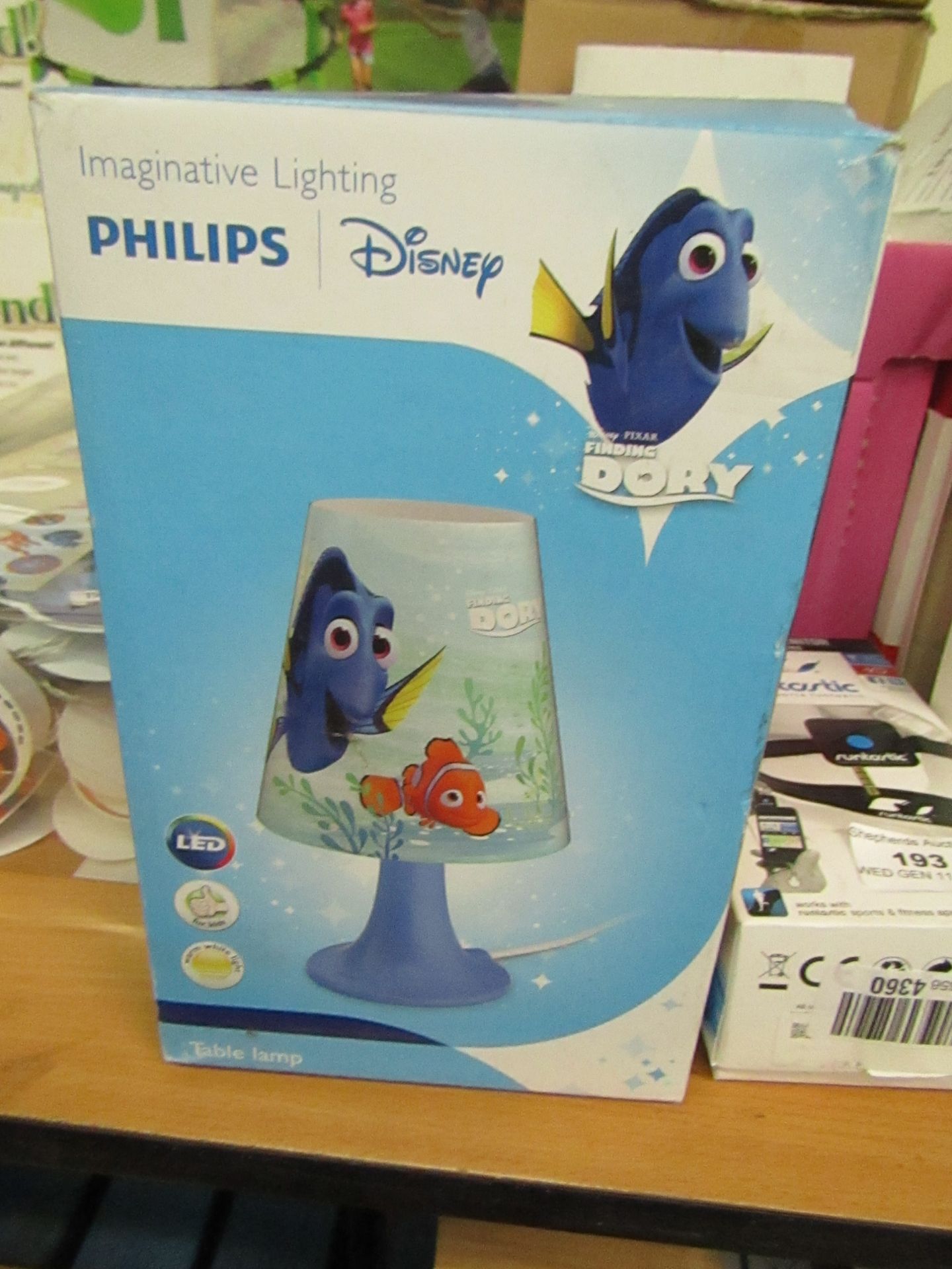 Philips - Disney - Finding Dory Tabe Lamp, untested and boxed.