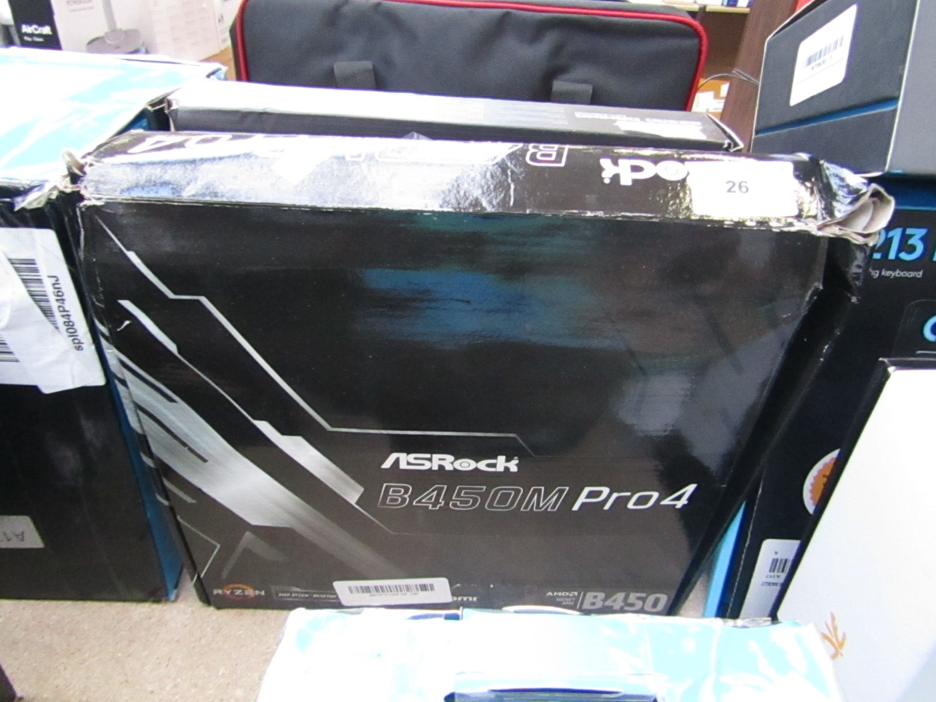 ASRock B450M Pro4 motherboarduntested and boxed. RRP £70