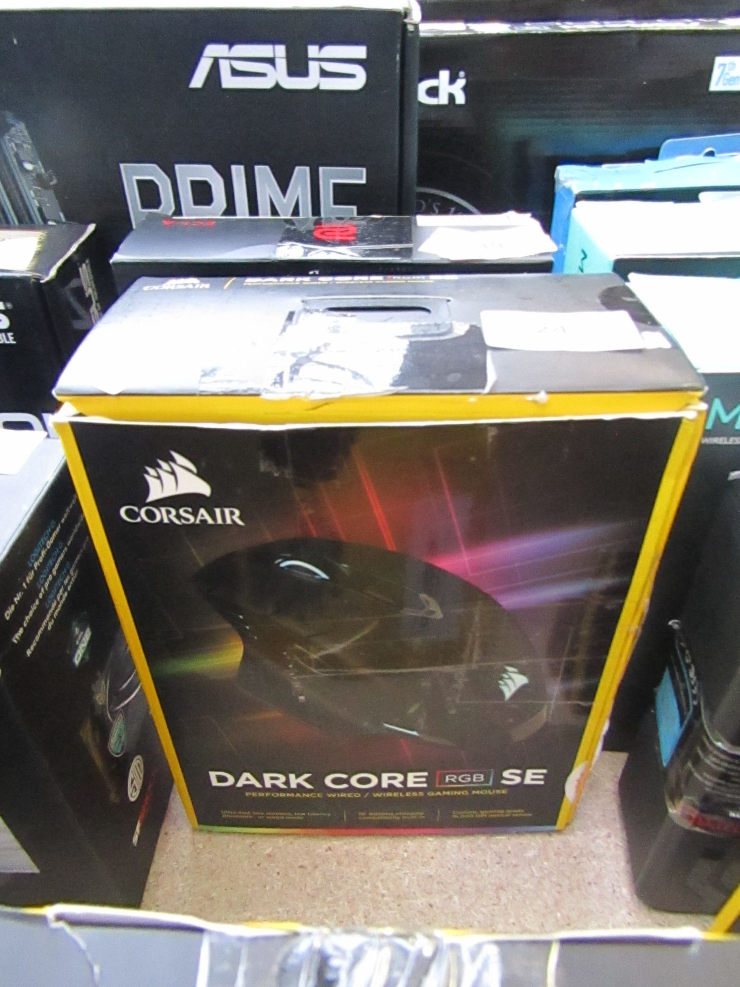 Corsair Dark Core RGB SE performance wireless gaming mouse, tested working, RRP £75.00