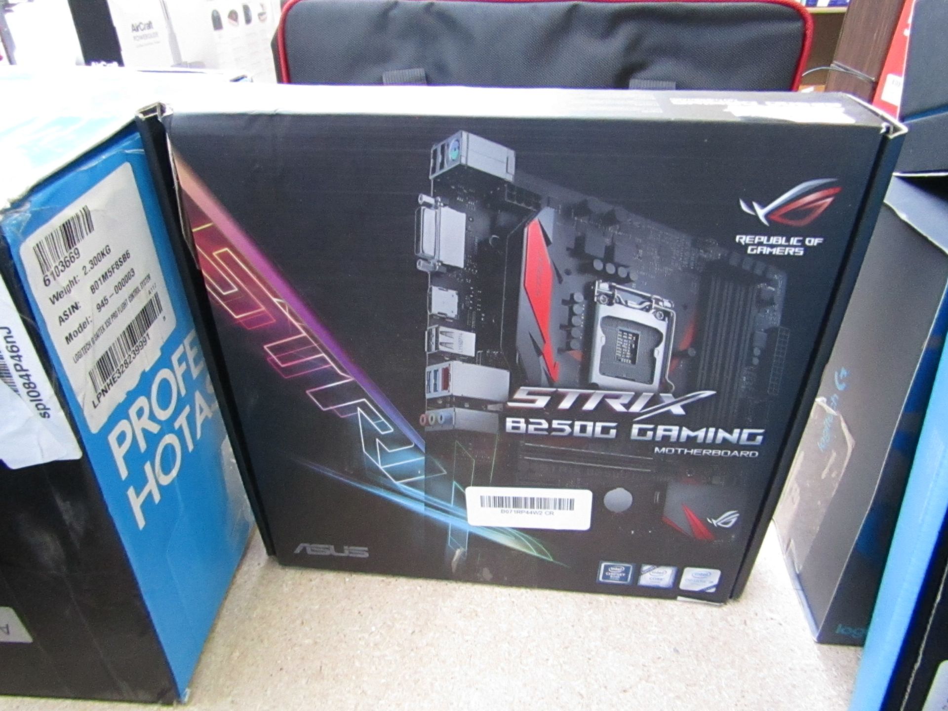 Asus Repulic of Gamers Strix B250G gaming motherboard, untested and boxed. RRP £120