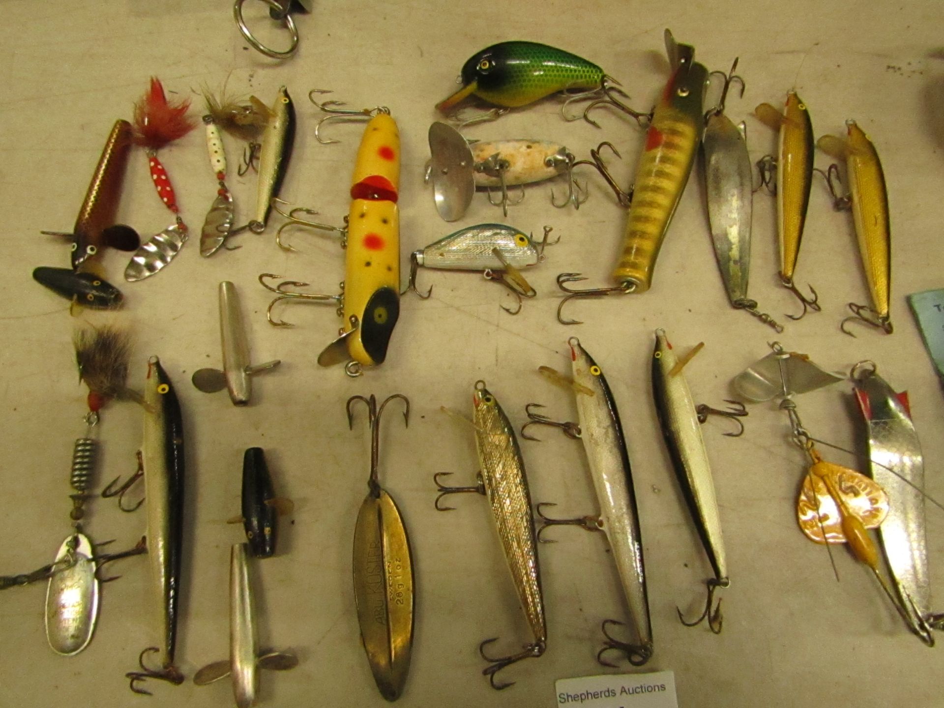 Approx 24 Various Fishing Floats some with multiple hooks ( see Image )