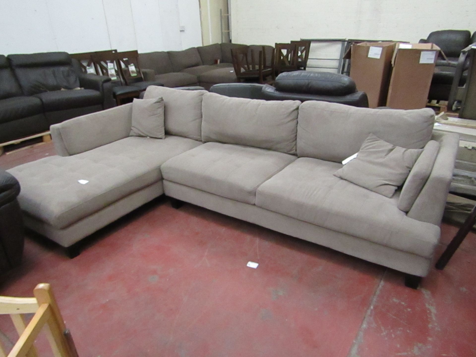 Costco Oatmeal 2 section L Shaped Sofa, RRP £1299