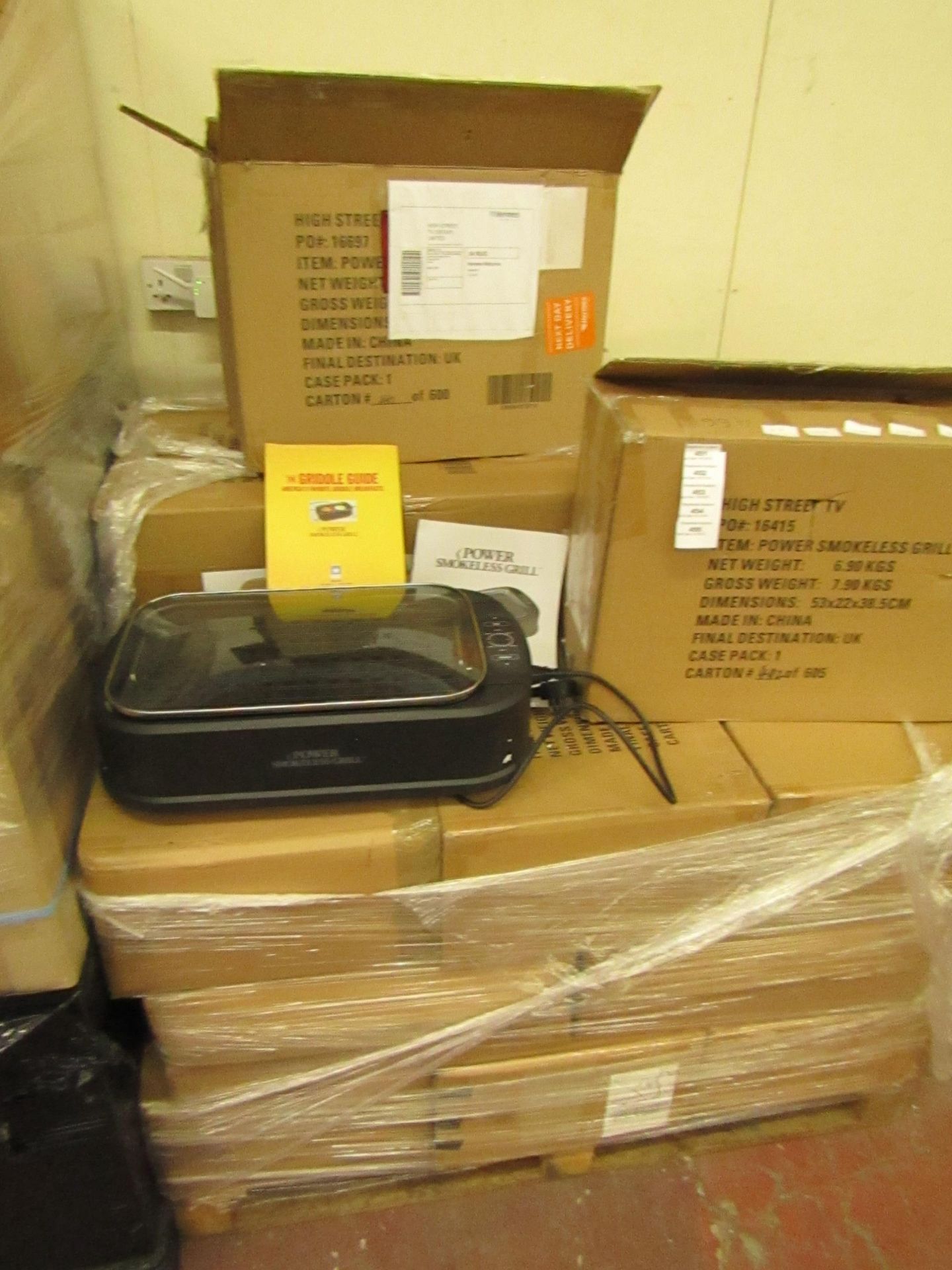 pallet of 30 x Power Smokeless Grill, unchecked and boxed | SKU -  | RRP £79.99 | total lot RRP £2,