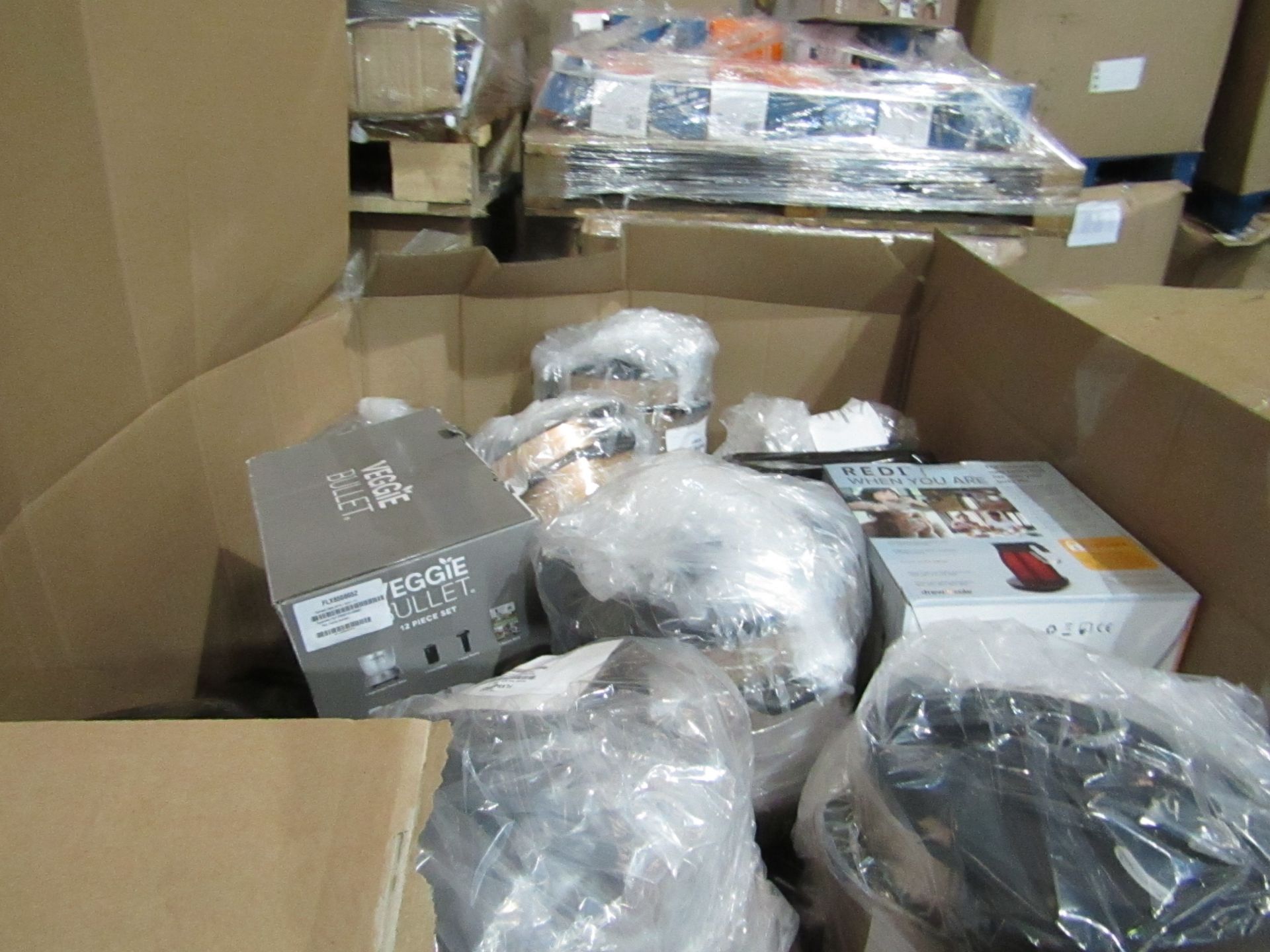 Pallet of 39x BER Customer return Electricals which are Power Fryer Cookers, Redi Kettle, Clever