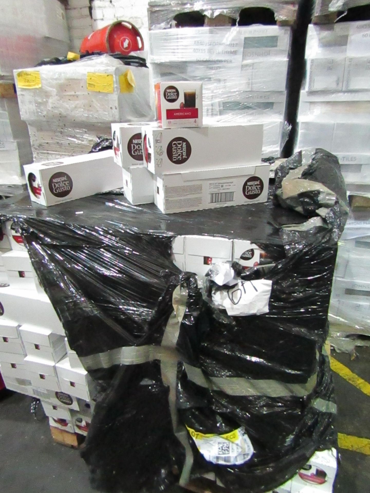 Pallet pf approx 165 Sleeves of 3 packs of 16 (495 Packs of 16 capsules) Necafe Dolce Gusto