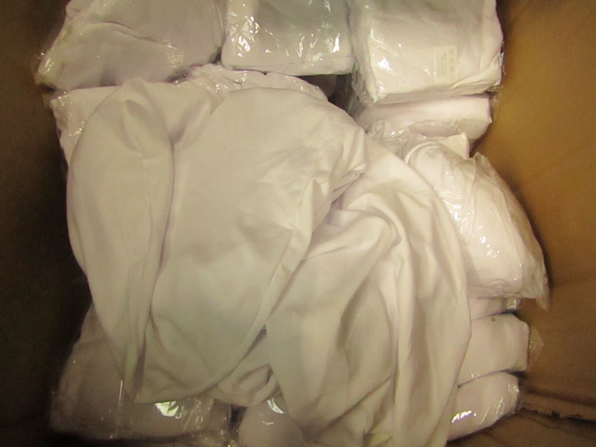 12 x White Dining Chair Covers. New & Packaged