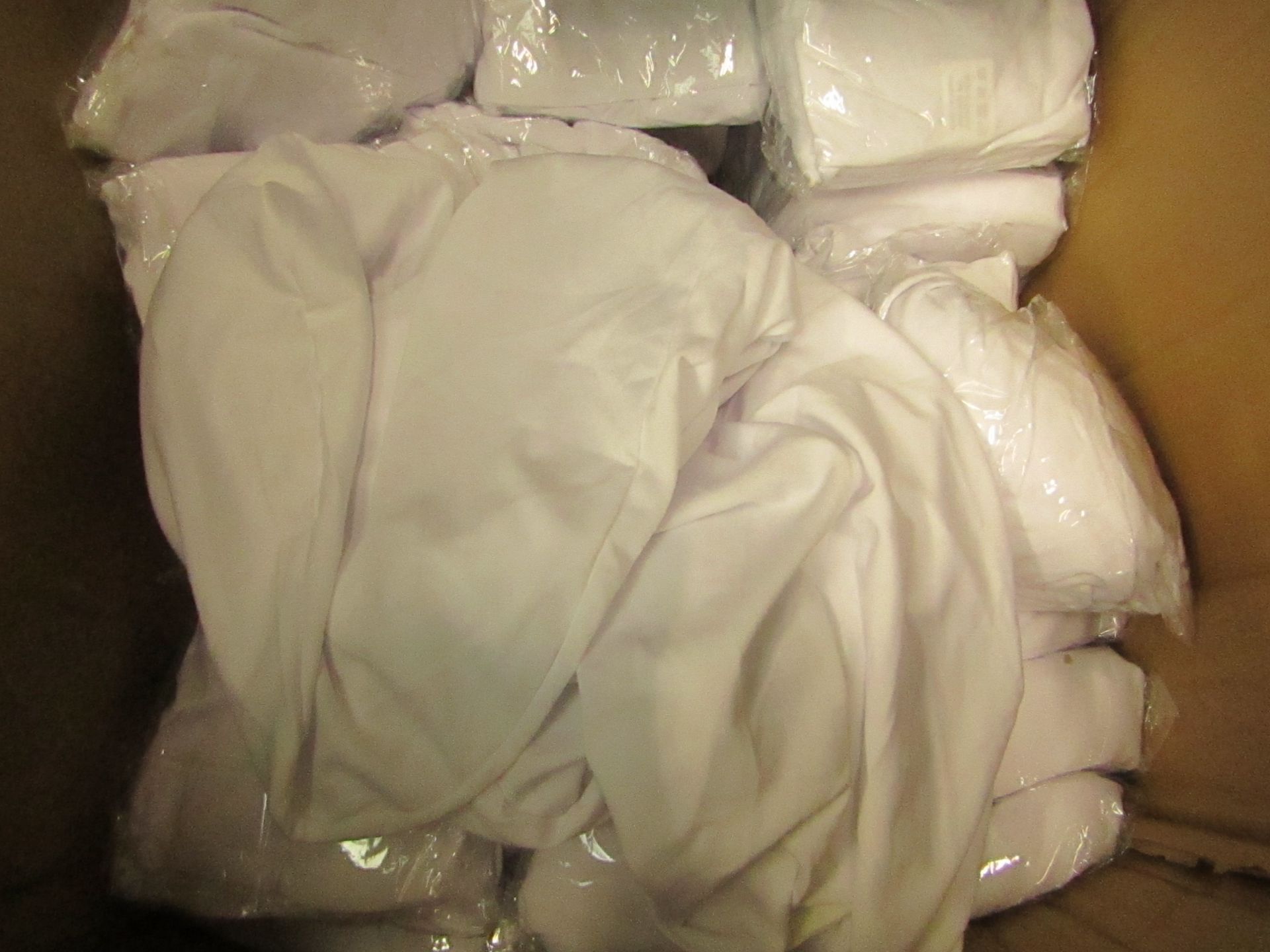 12 x White Dining Chair Covers. New & Packaged