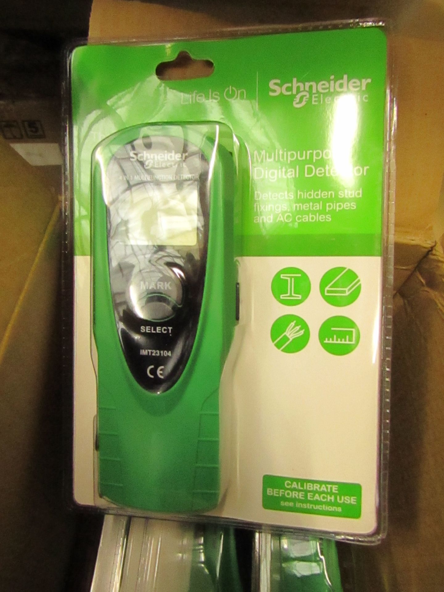 Schneider Multipurpose Digital Detector. For hidden stud fixings, pipes & Cables. New & packaged