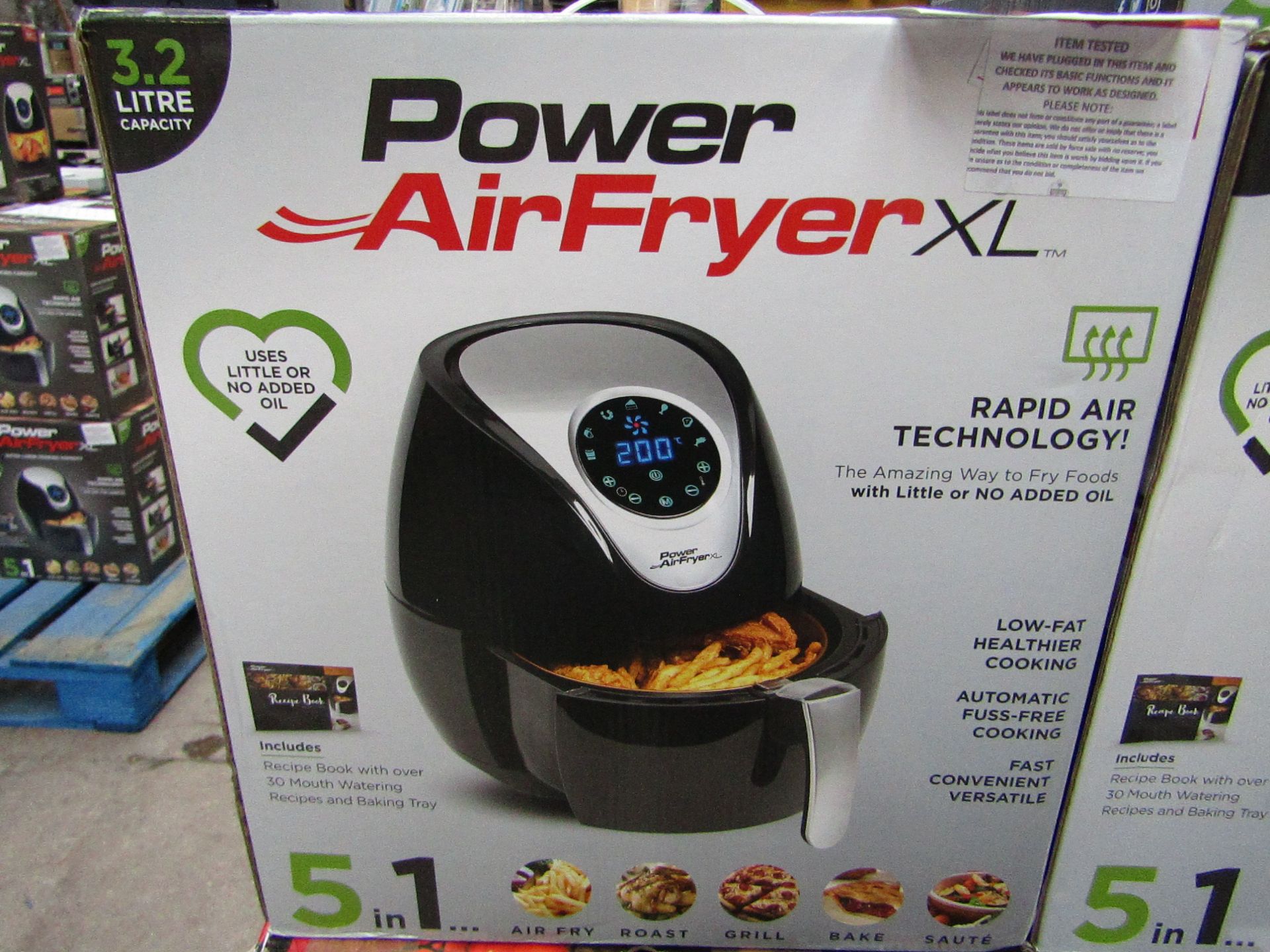 Power Air Fryer XL Black 3.2L - Express, Tested working and boxed | SKU C5060191469838 | RRP œ69:
