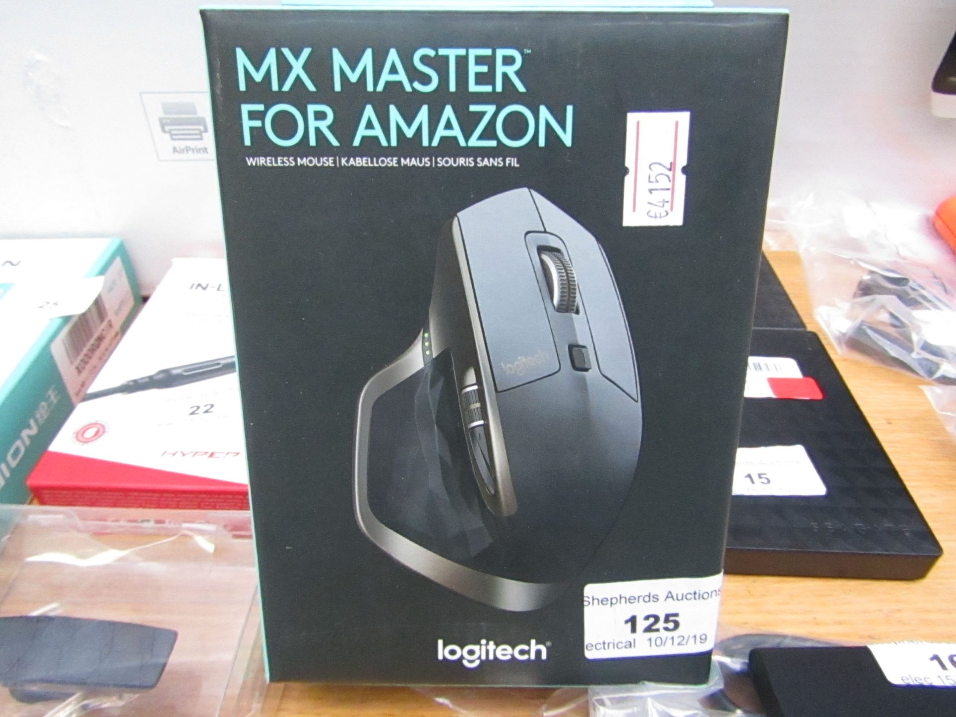 Logitech - MX Master, Wireless mouse, untested and boxed.