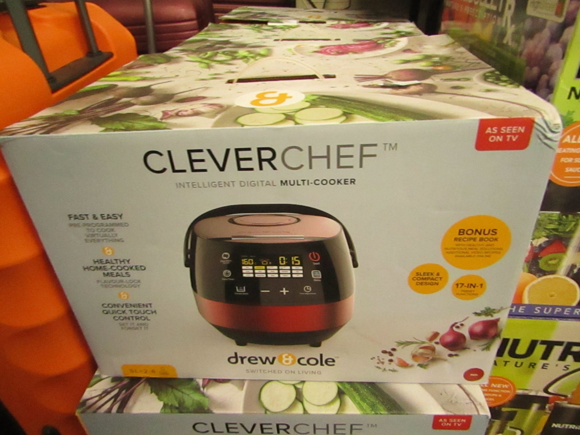 Drew & Cole Clever Chef (red) , Untested and boxed | SKU - C5060541515338 | RRP œ79.99 | Please note