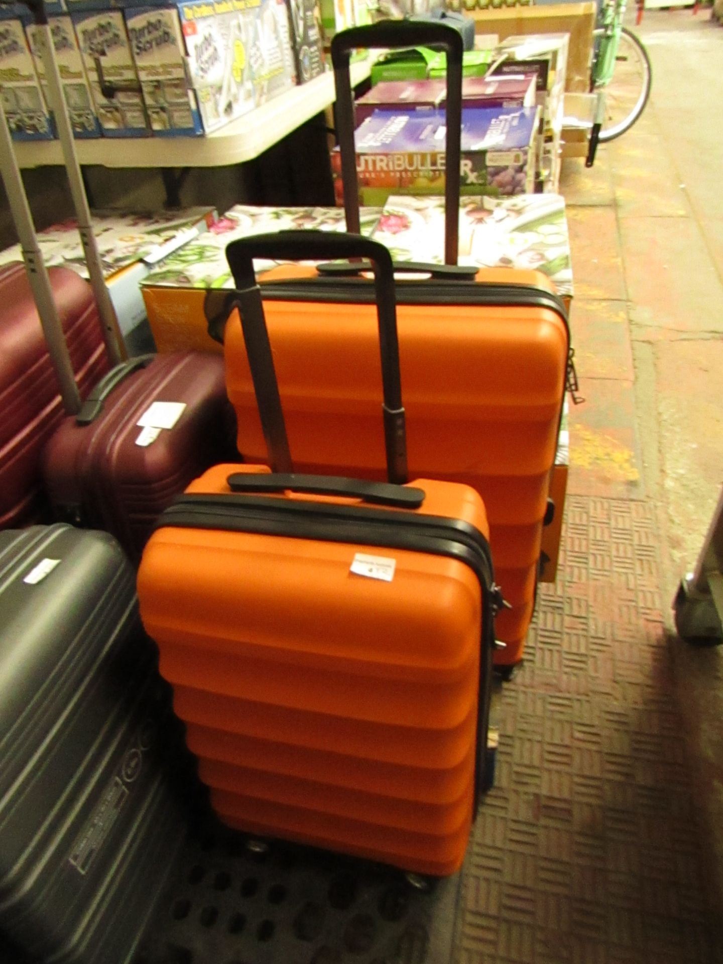 2 x Antler Suitcases. (med & small) Both have a few scuffs but nothing major