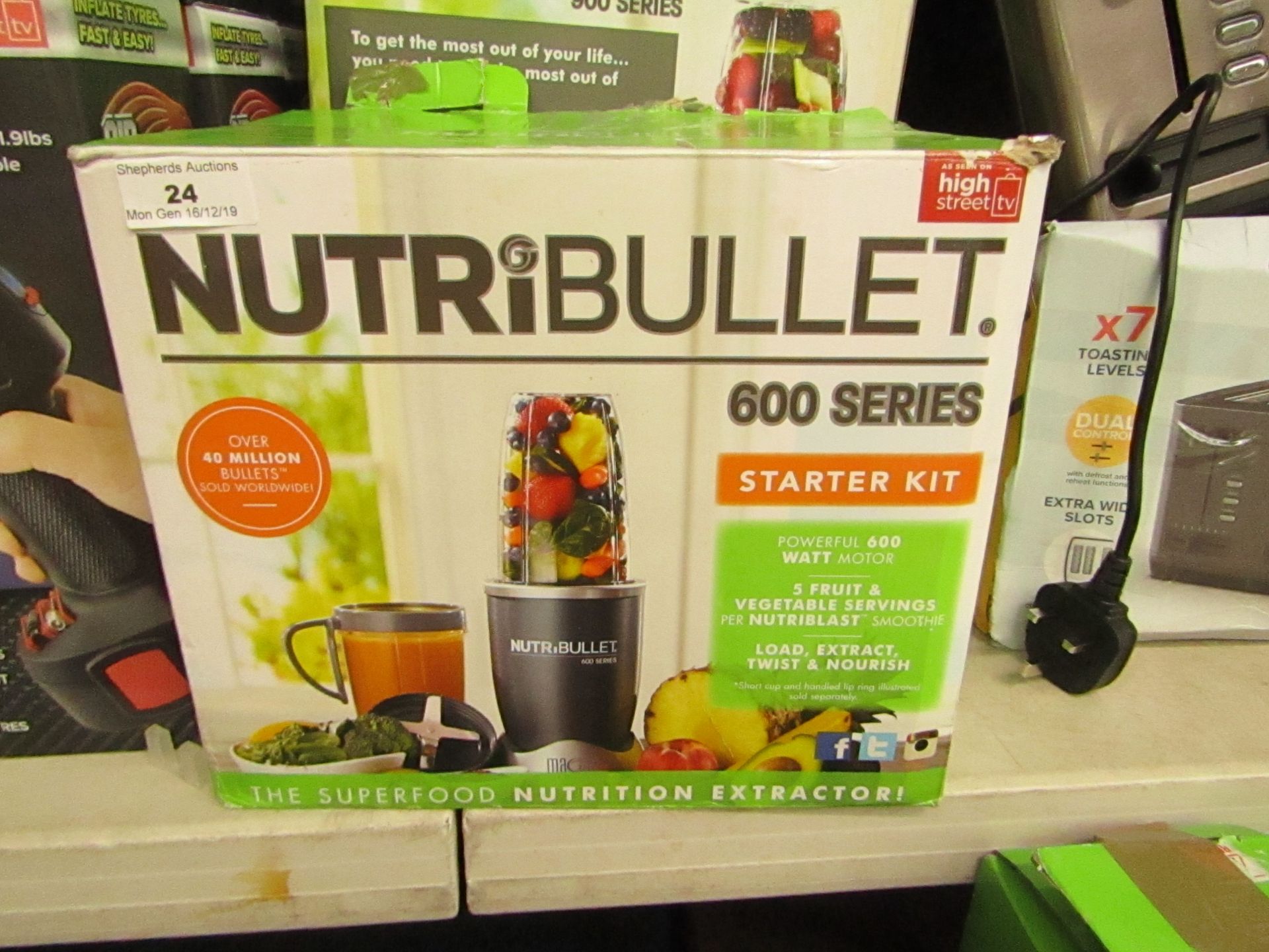 Nutribullet 600 Series Starter Kit , Untested and boxed | SKU - C5060541510357 | RRP œ49.99 | Please