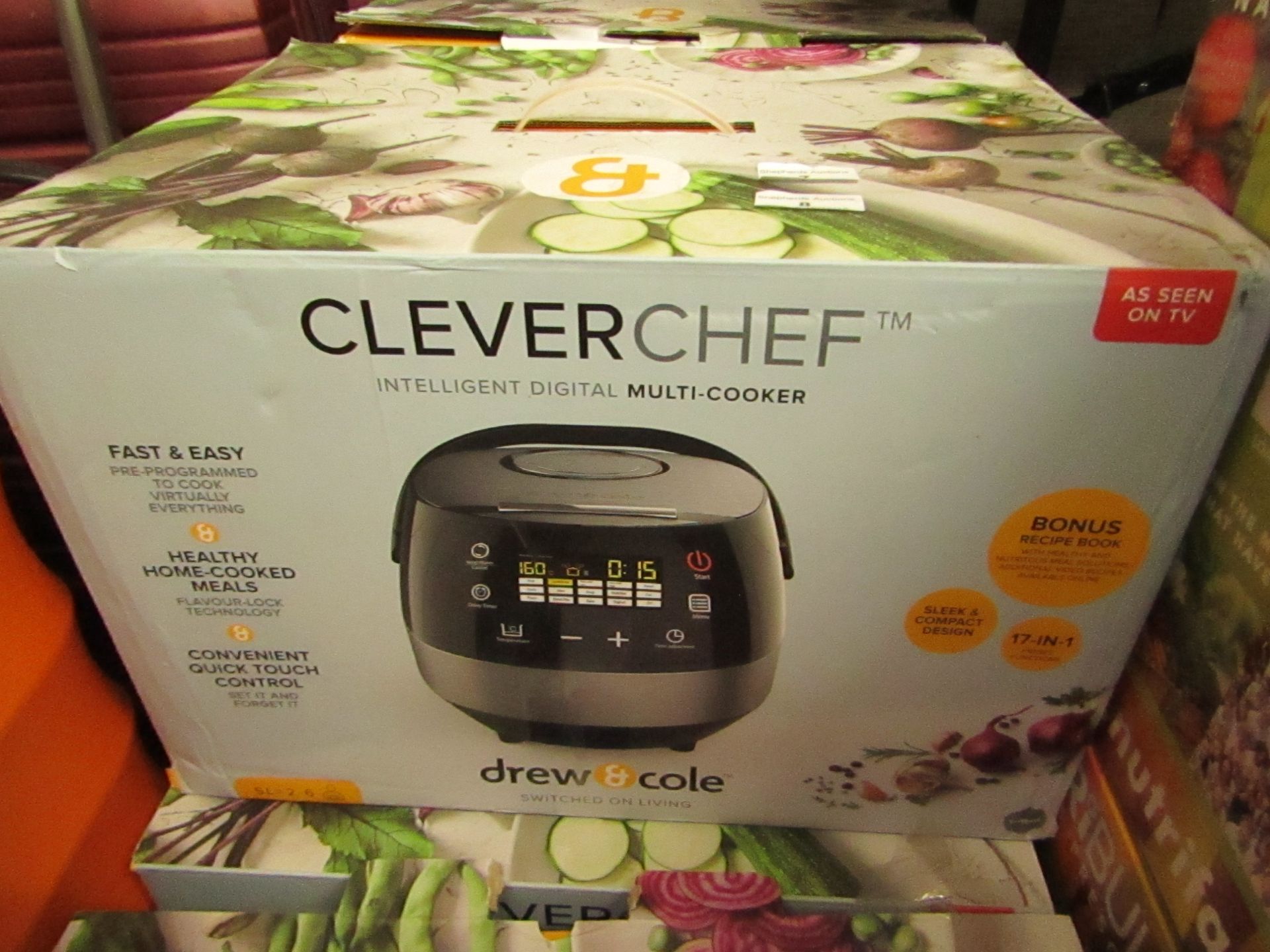 Drew & Cole Clever Chef (chrome) , Untested and boxed | SKU - C5060541512726 | RRP œ79.99 | Please