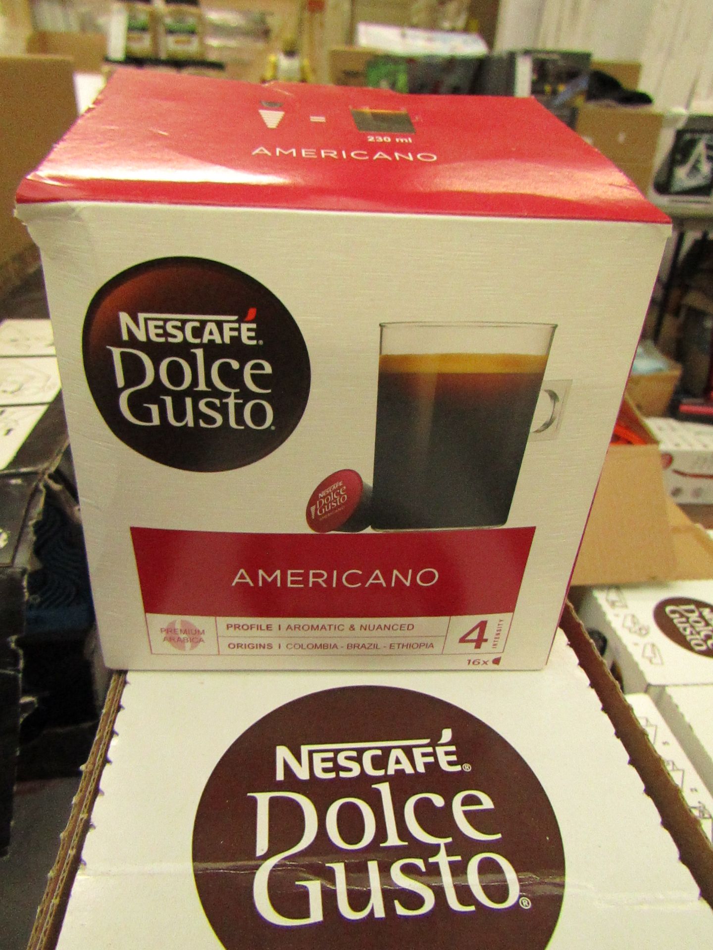 3 Packs of 16 Nescafe Dolce Gusto Americano Pods. BB 31/10/19