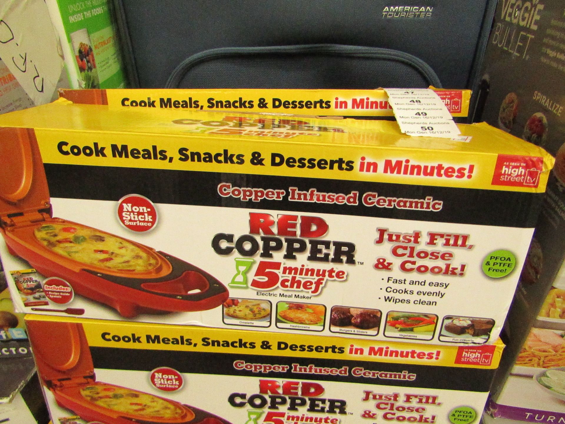 Red Copper 5 Minute Chef, Untested and boxed | SKU - | RRP œ39.99 | Please note these items cannot