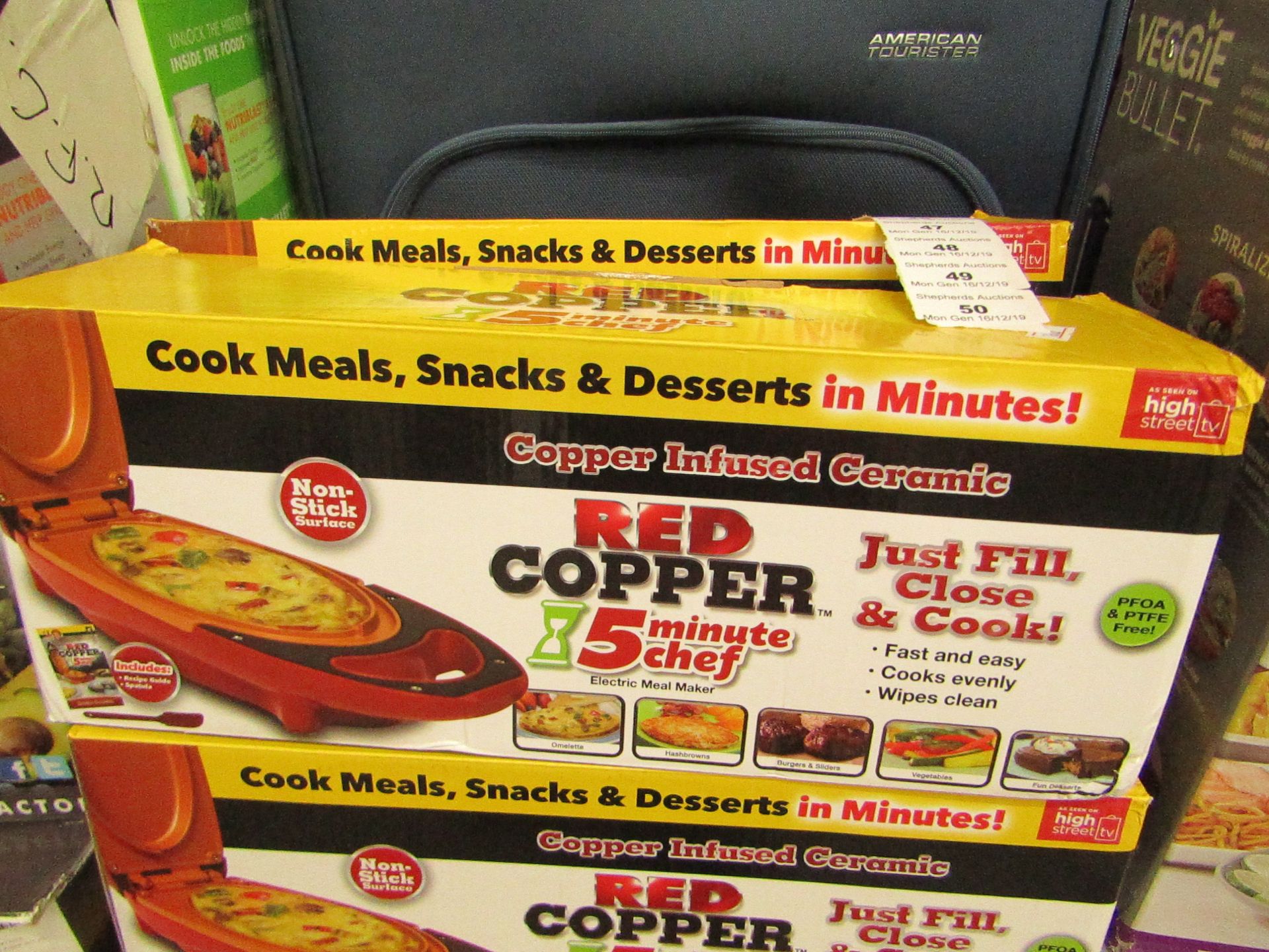 Red Copper 5 Minute Chef, Untested and boxed | SKU - | RRP œ39.99 | Please note these items cannot