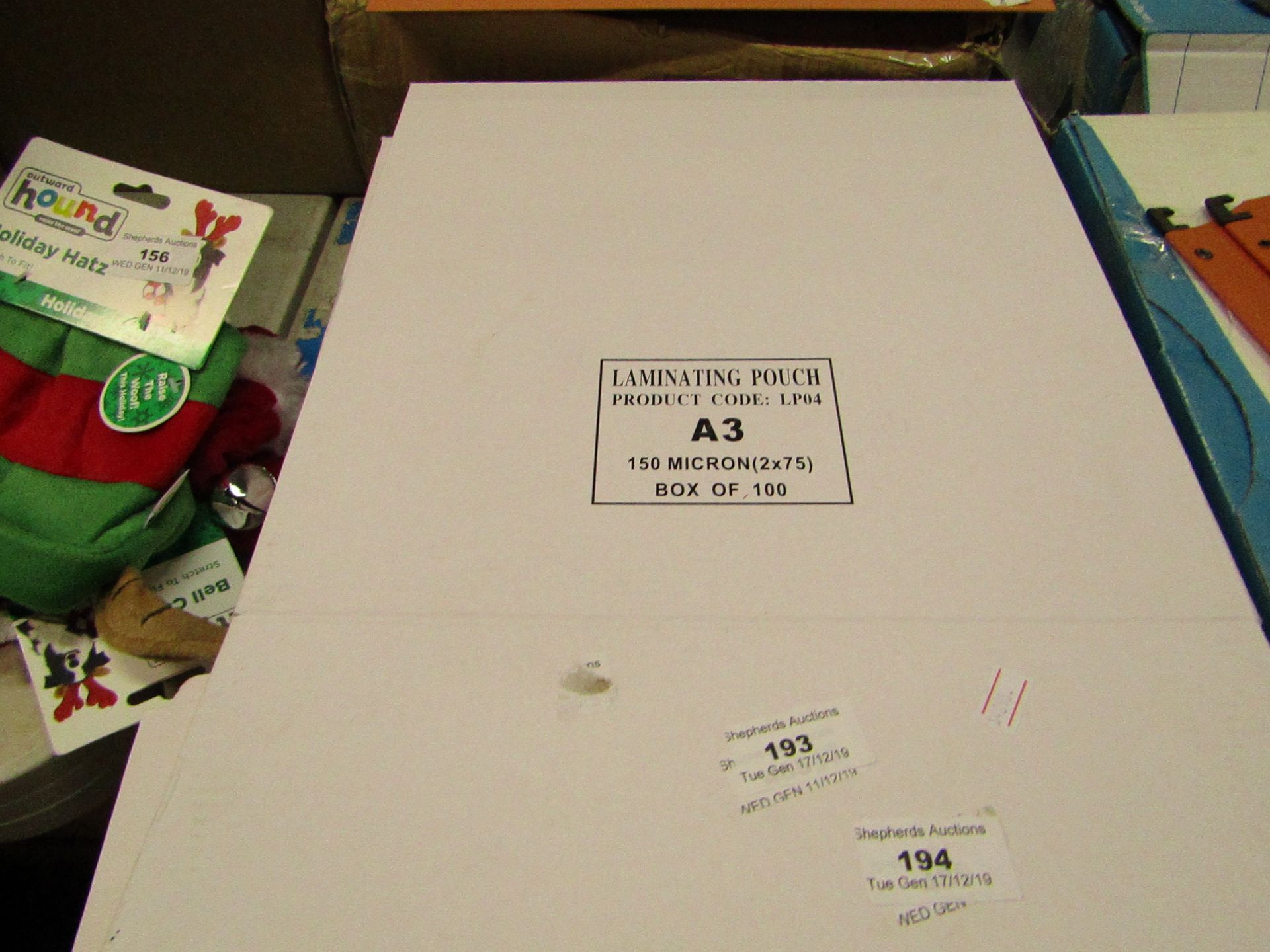 Box of 100 A3 150 Micron Laminating Pouches. New & Boxed