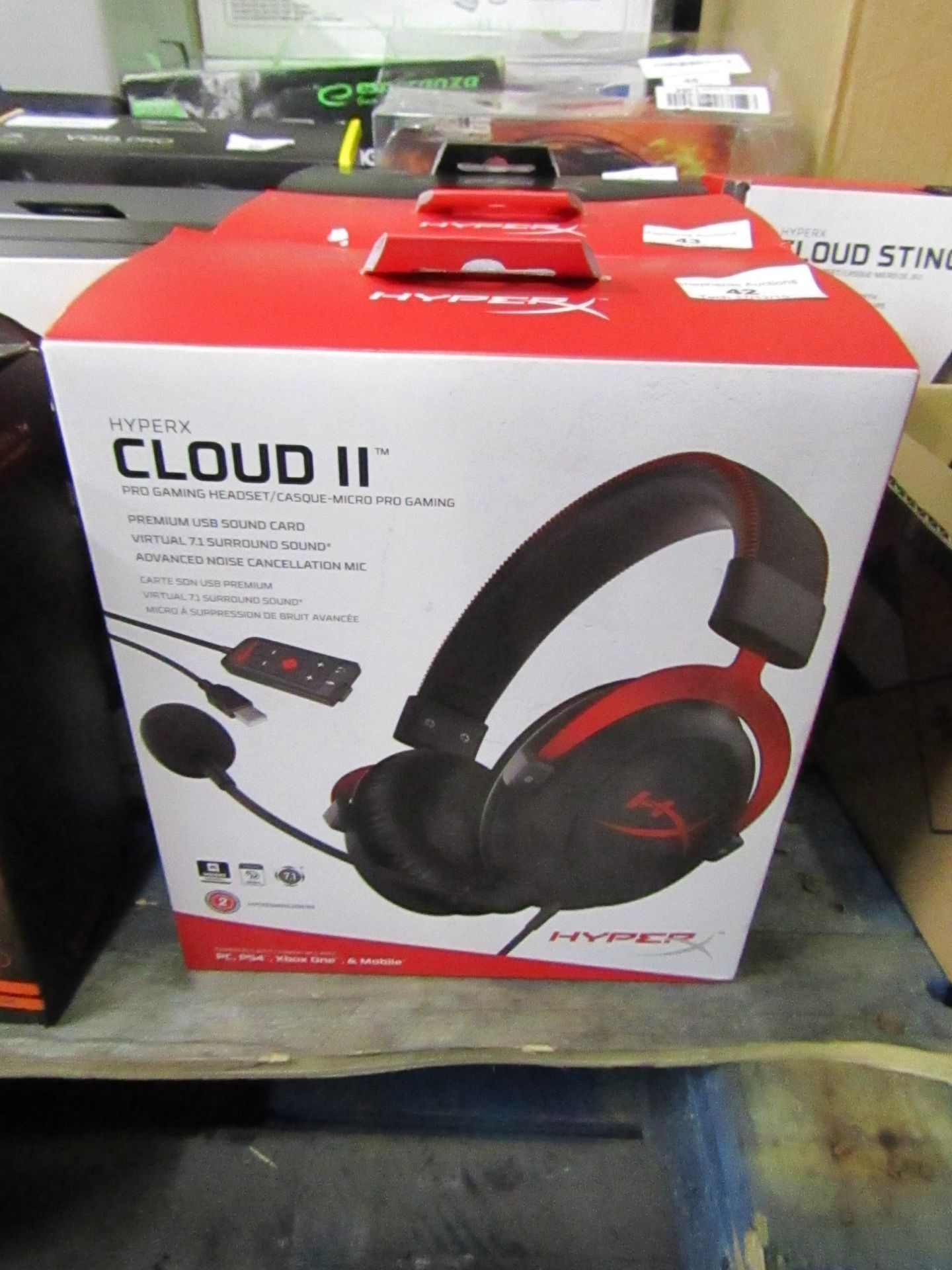 Hyperx Cloud 2 Gaming headset, Unchecked and boxed