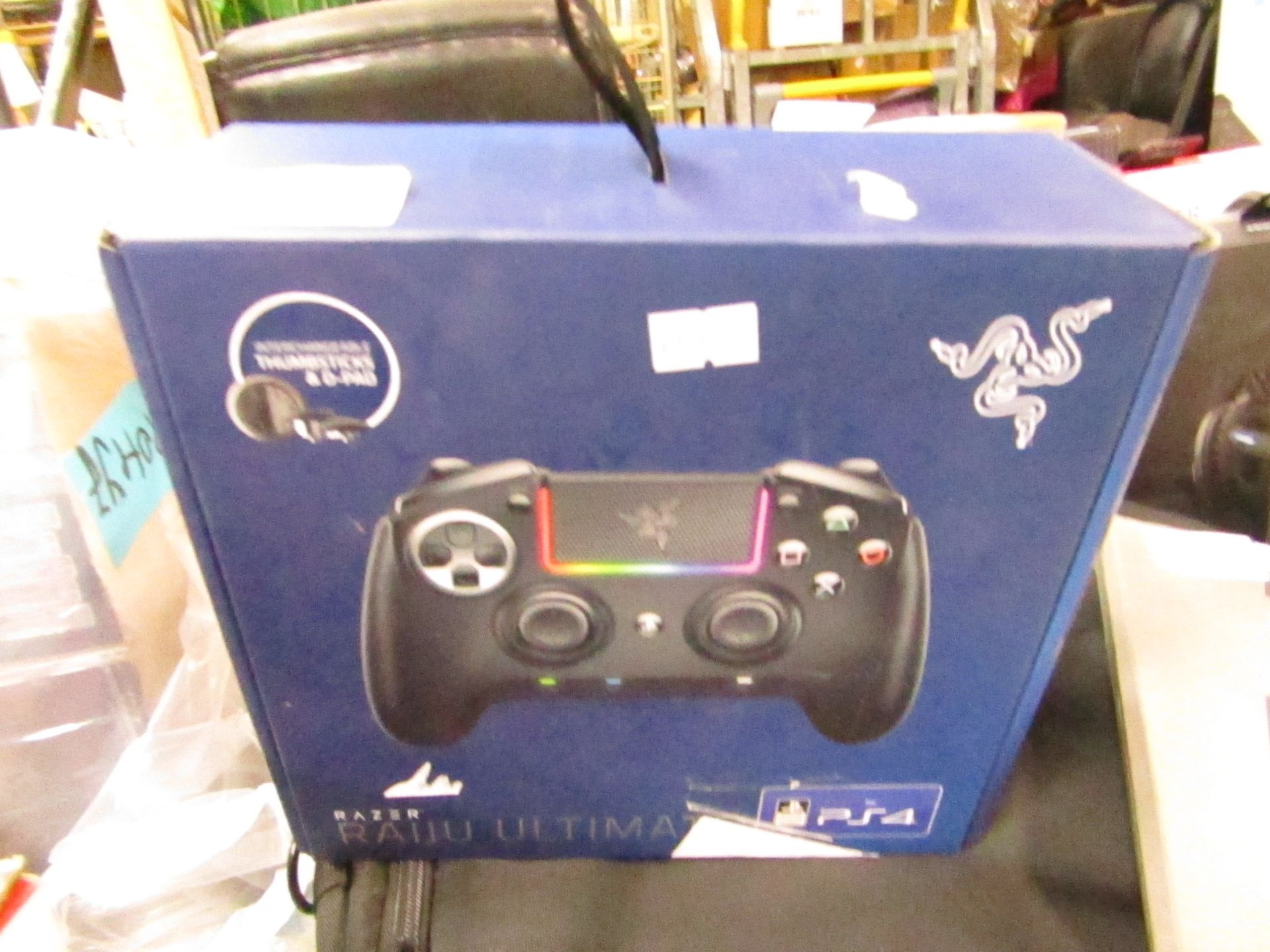 Razer Raiju Ultimate gaming controller for PS4, unchecked and boxed