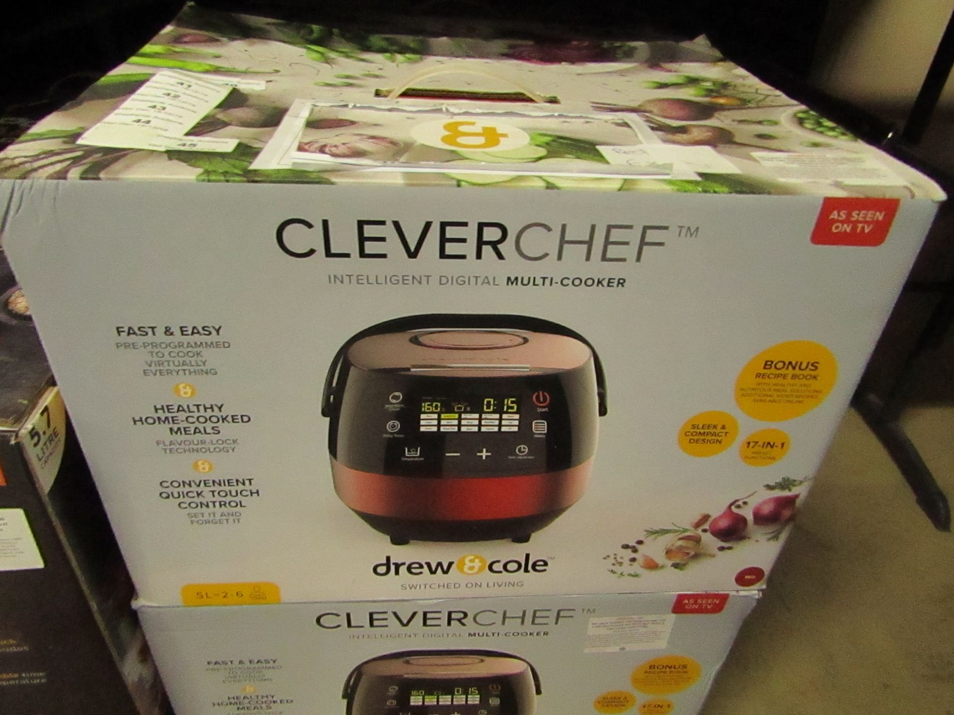 Drew and Cole CleverChef (red), tested working and boxed - unchecked for accessories |SKU