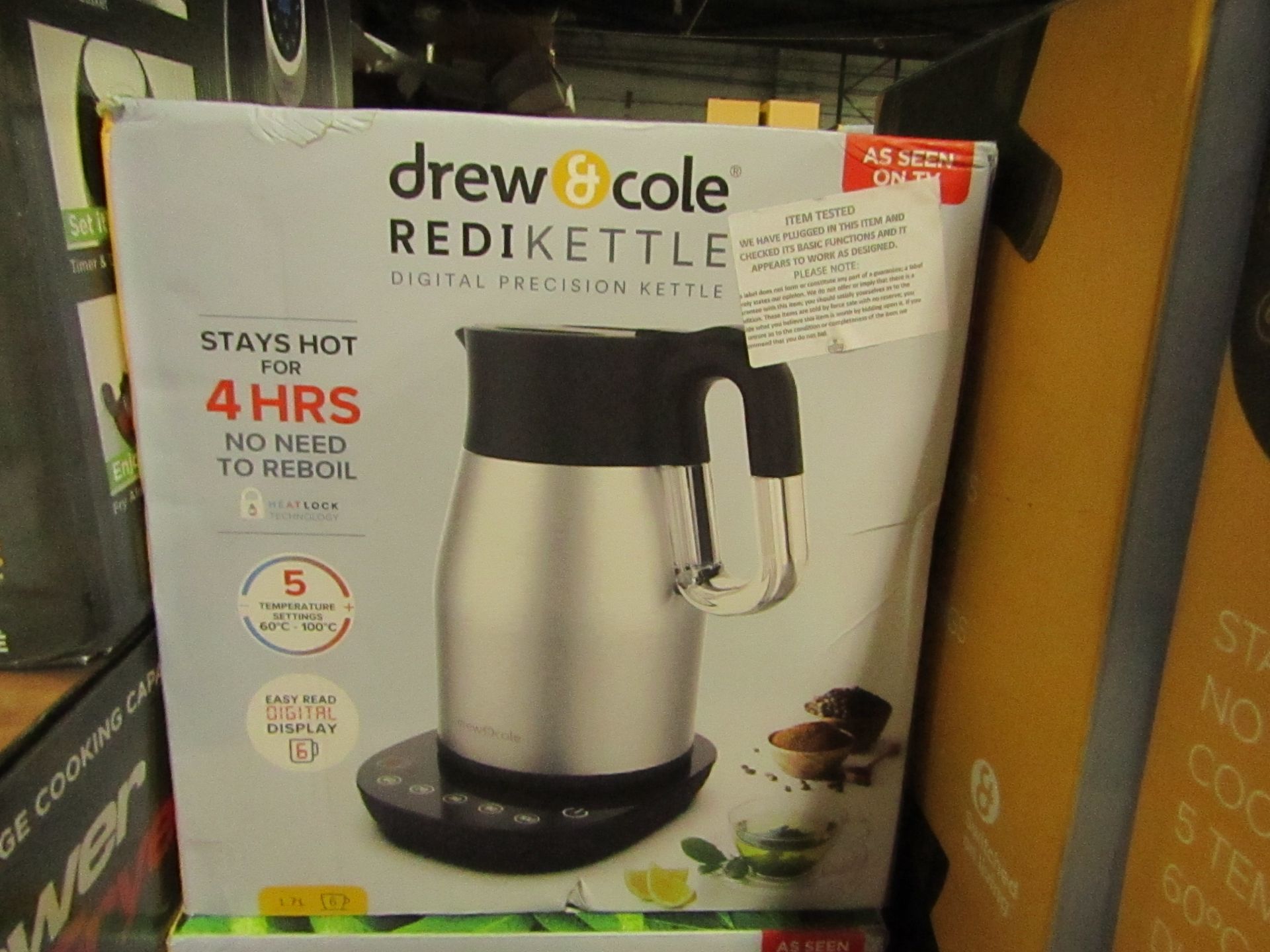 Drew and Cole Chrome Redi Kettle 1.7L, tested working and boxed |SKU C5060541513570 |RRP œ69:00 |