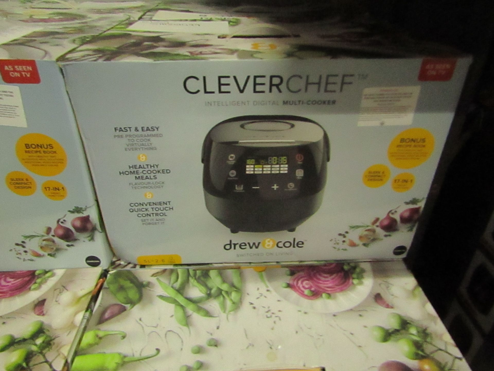 Drew and Cole CleverChef (Charcoal), tested working and boxed - unchecked for accessories |SKU