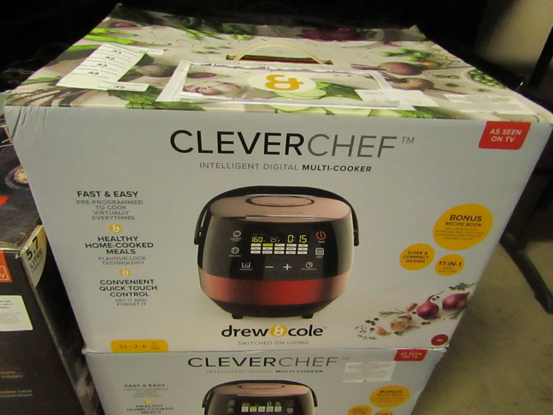 Drew and Cole CleverChef (red), tested working and boxed - unchecked for accessories |SKU