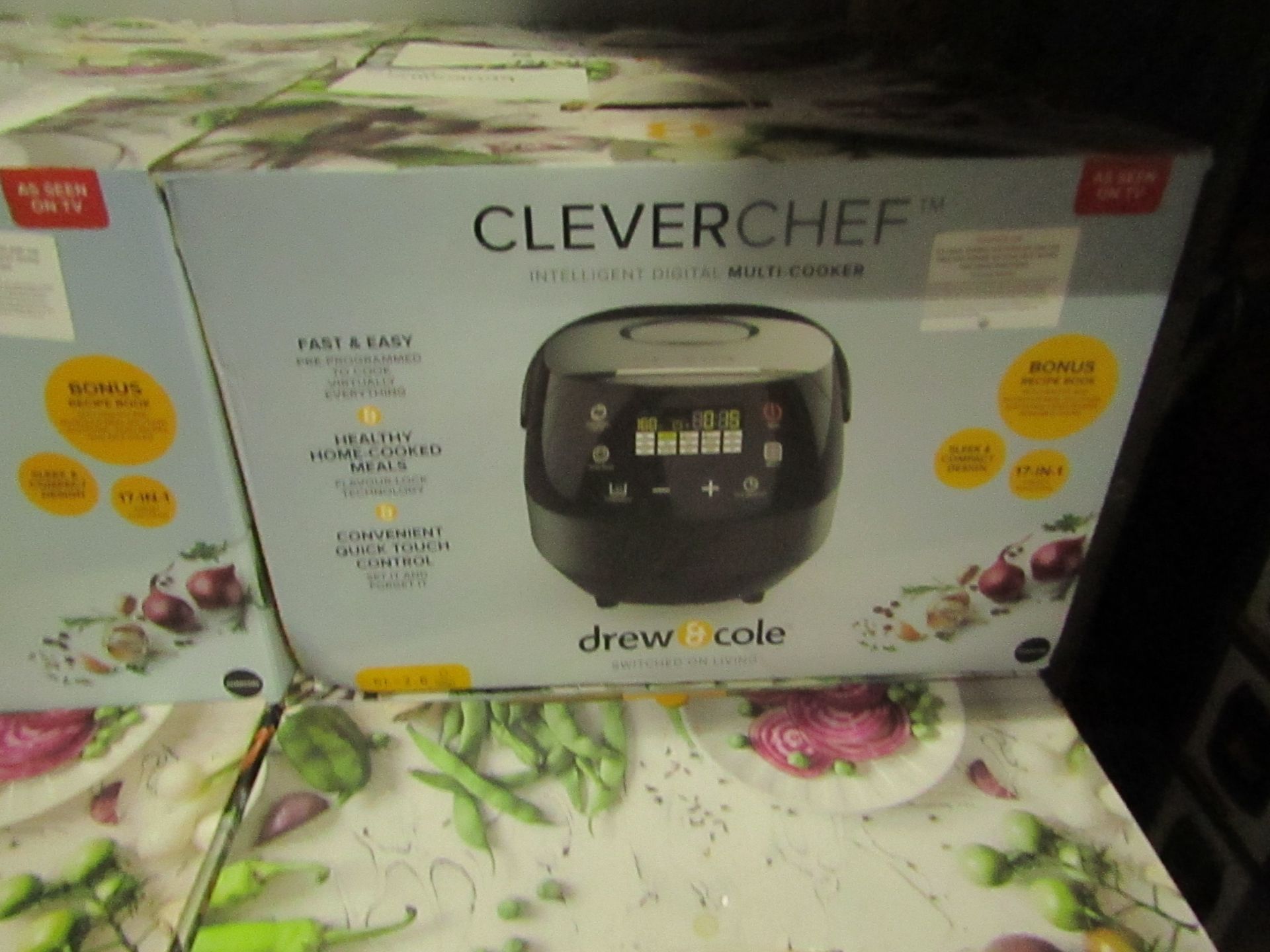 Drew and Cole CleverChef (Charcoal), tested working and boxed - unchecked for accessories |SKU