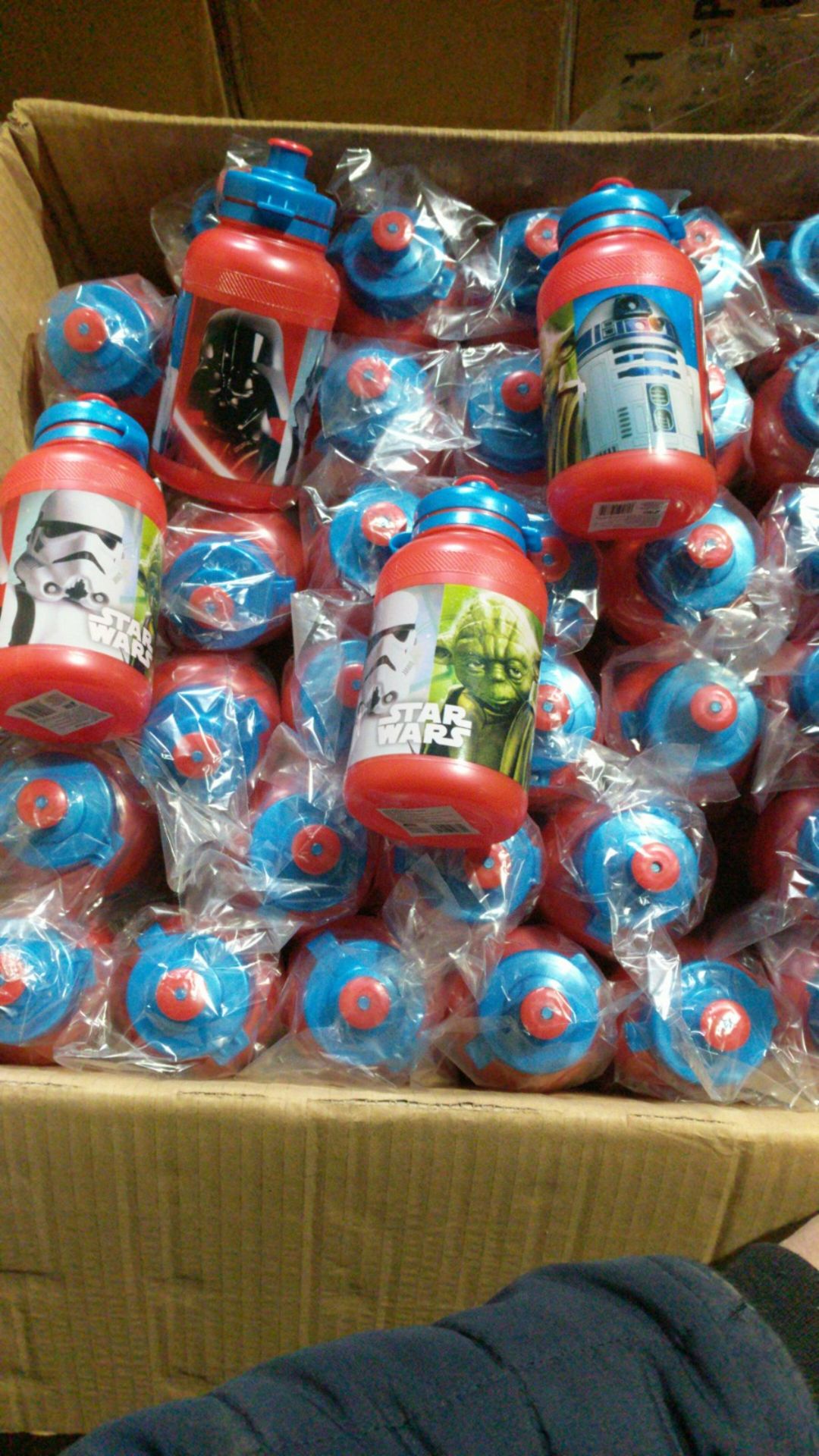 50pcs Brand new Star Wars Drinking Sports Bottle designs as pictured - 50pcs in lot
