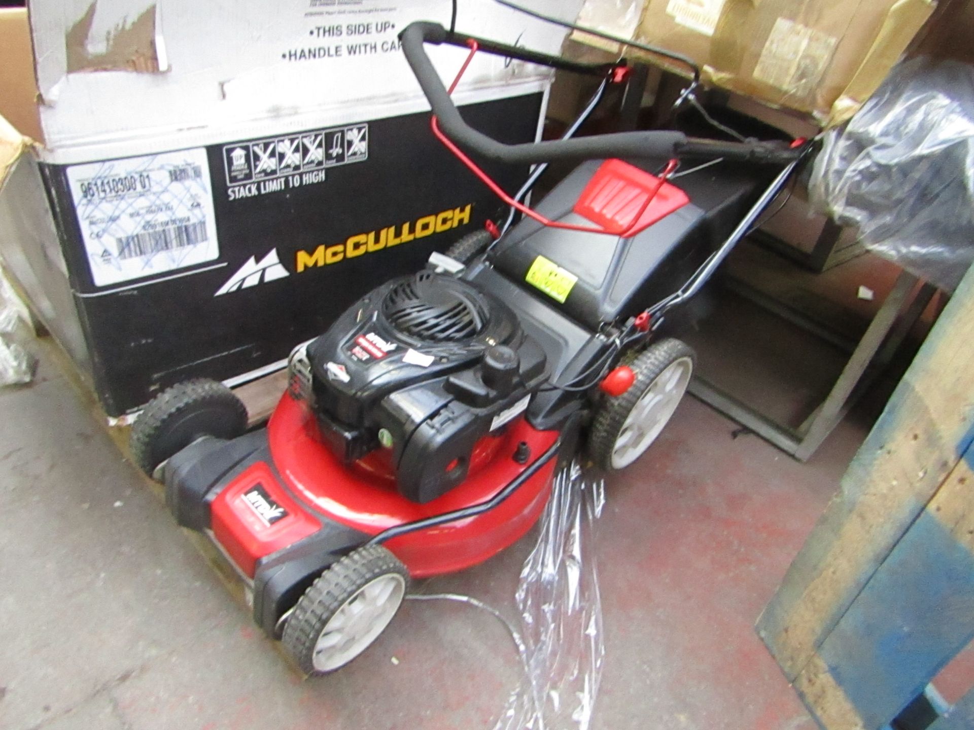 MTD Otpima 46 petrol lawn ower with grass box, unchecked as no petrol, RRP £368