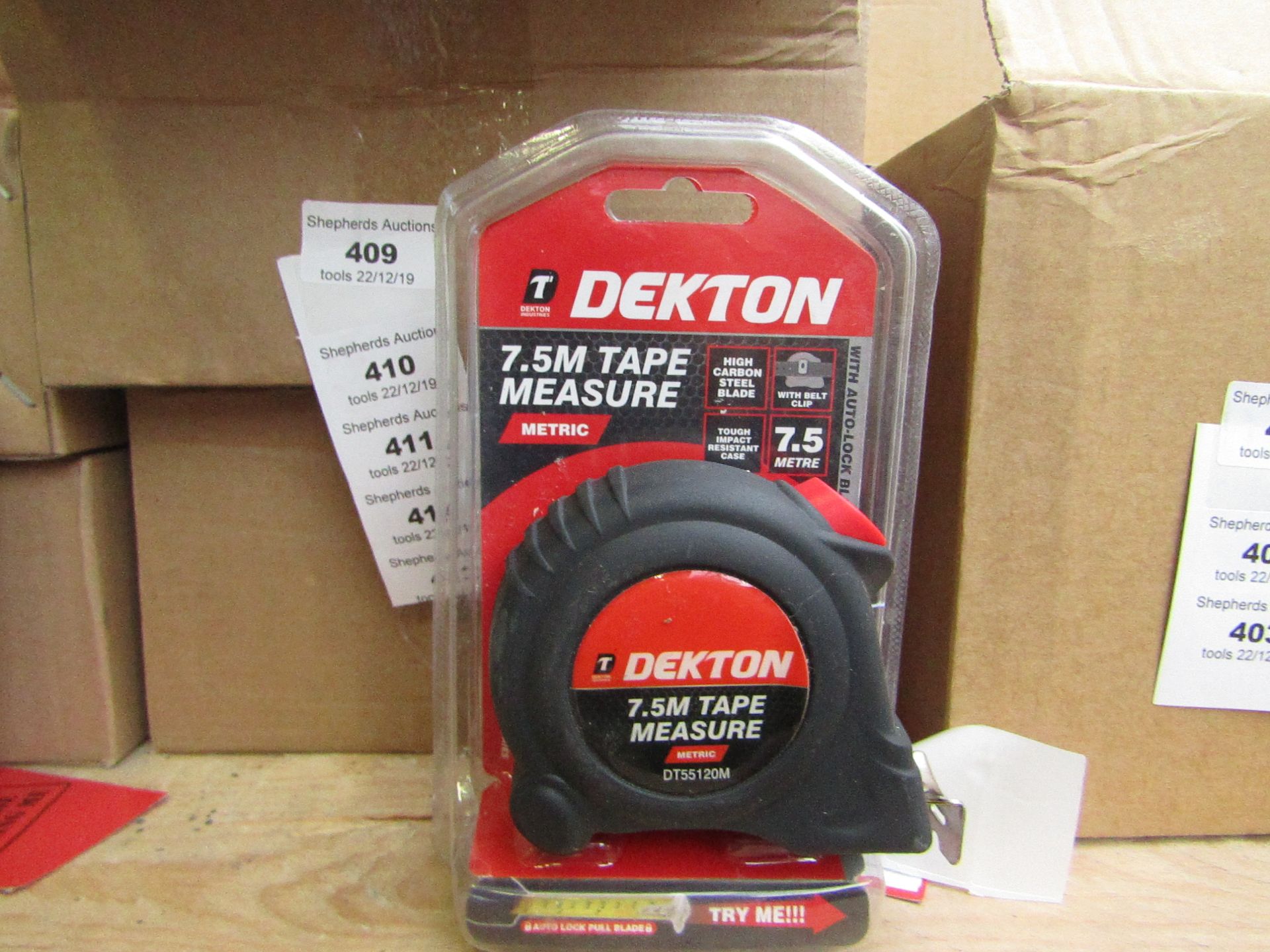 Dekton 7.5Mtr tape measure, new