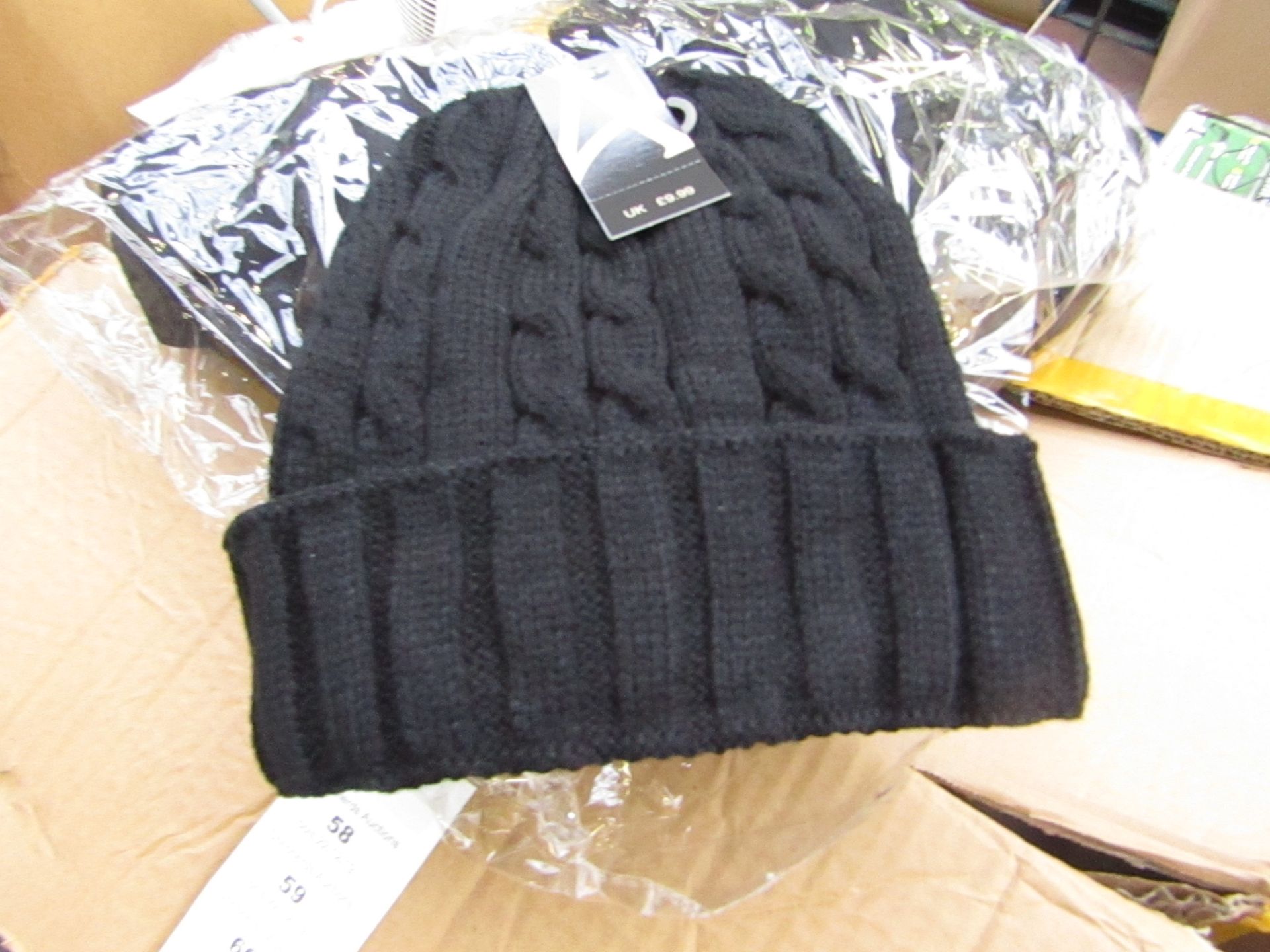 Pack of 12x Cable design Knitted Hat, new, RRP £9.99 each