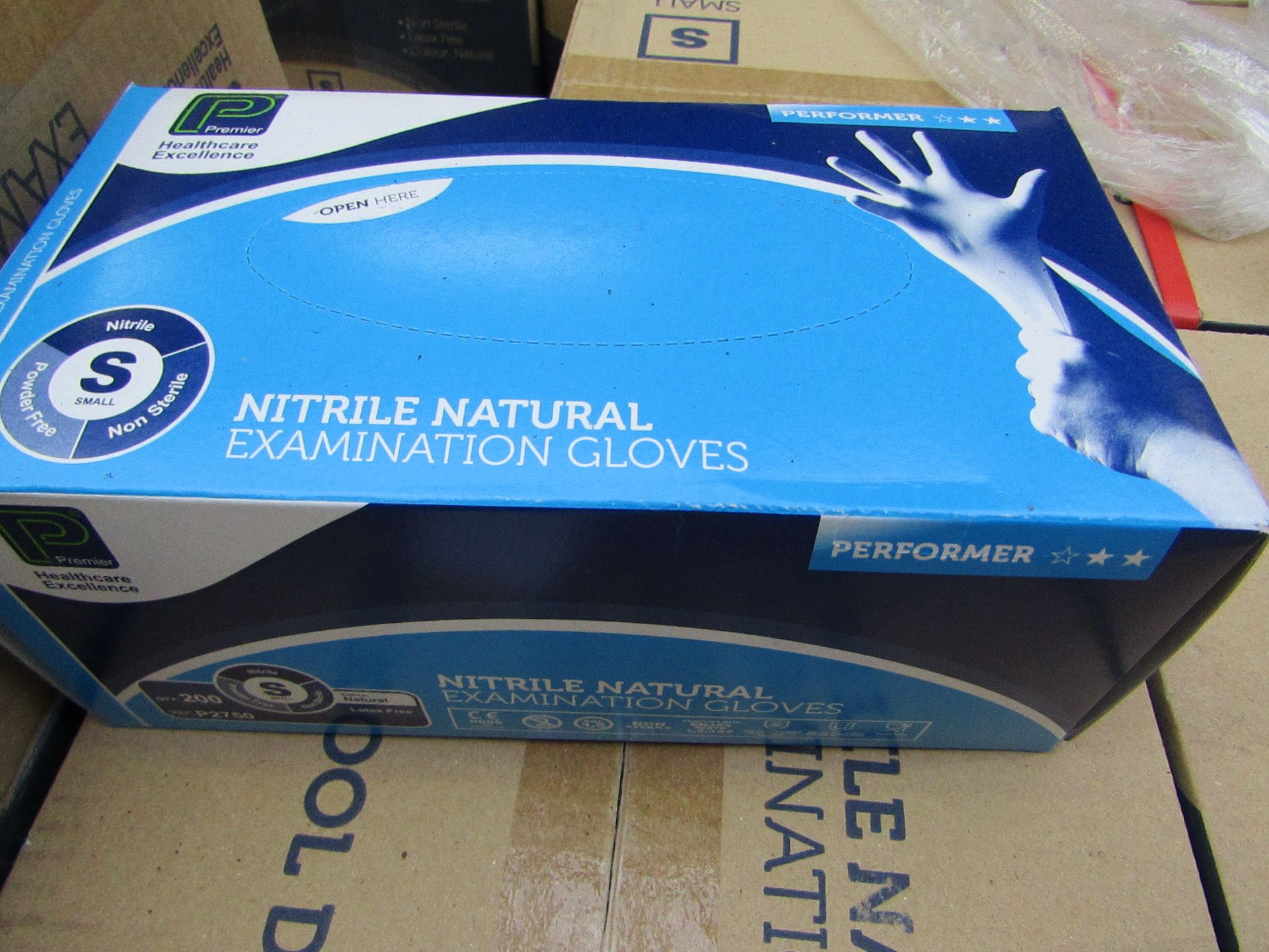 Box of 2000 Nitrile Examination Gloves, new size small