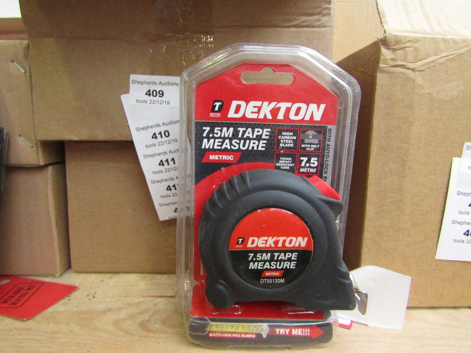 Dekton 7.5Mtr tape measure, new