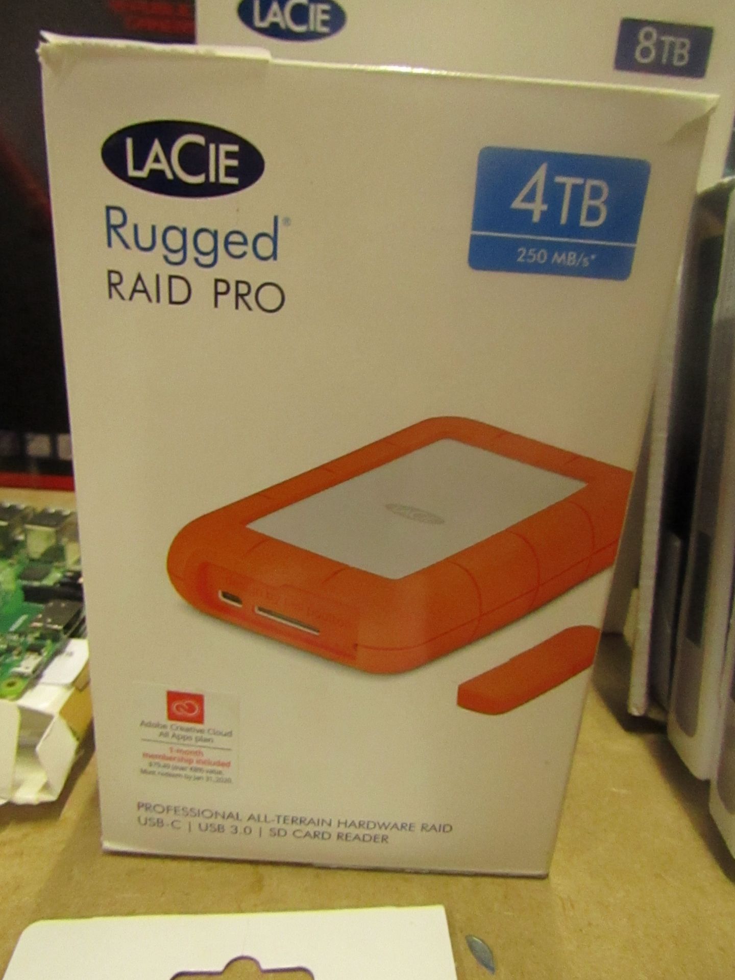 LaCie Rugged raid pro 4TB, untested and boxed. RRP £266.00