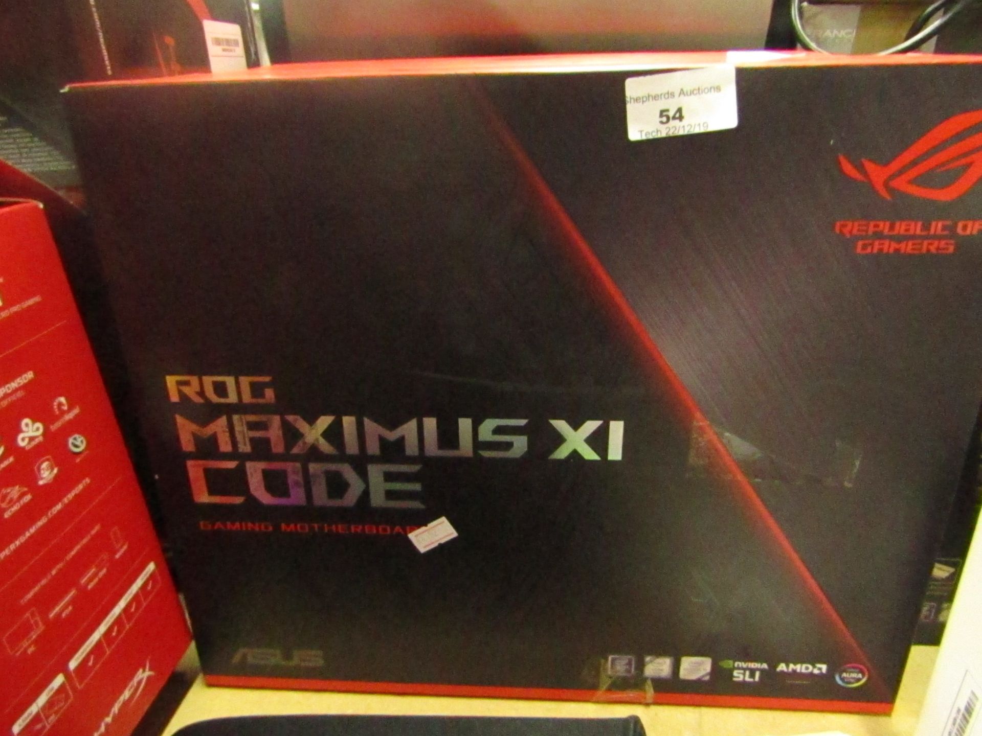 MSI Maximus XI Code gaming motherboard, untested and boxed. RRP £335.00